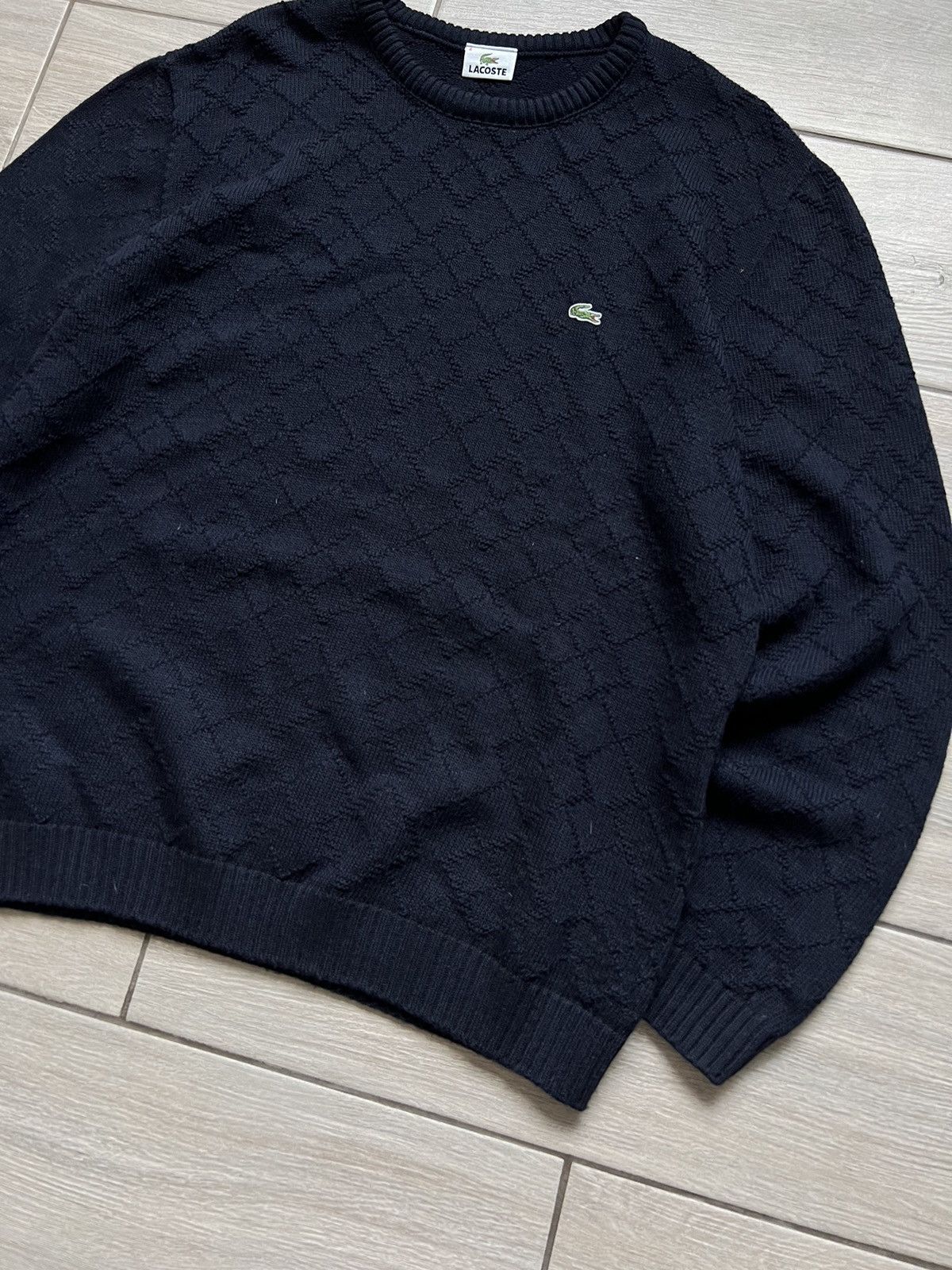 Lacoste Vintage Lacoste Sweater Wool Knit Baggy 90s France 🇫🇷 Size US XL / EU 56 / 4 - 8 Thumbnail