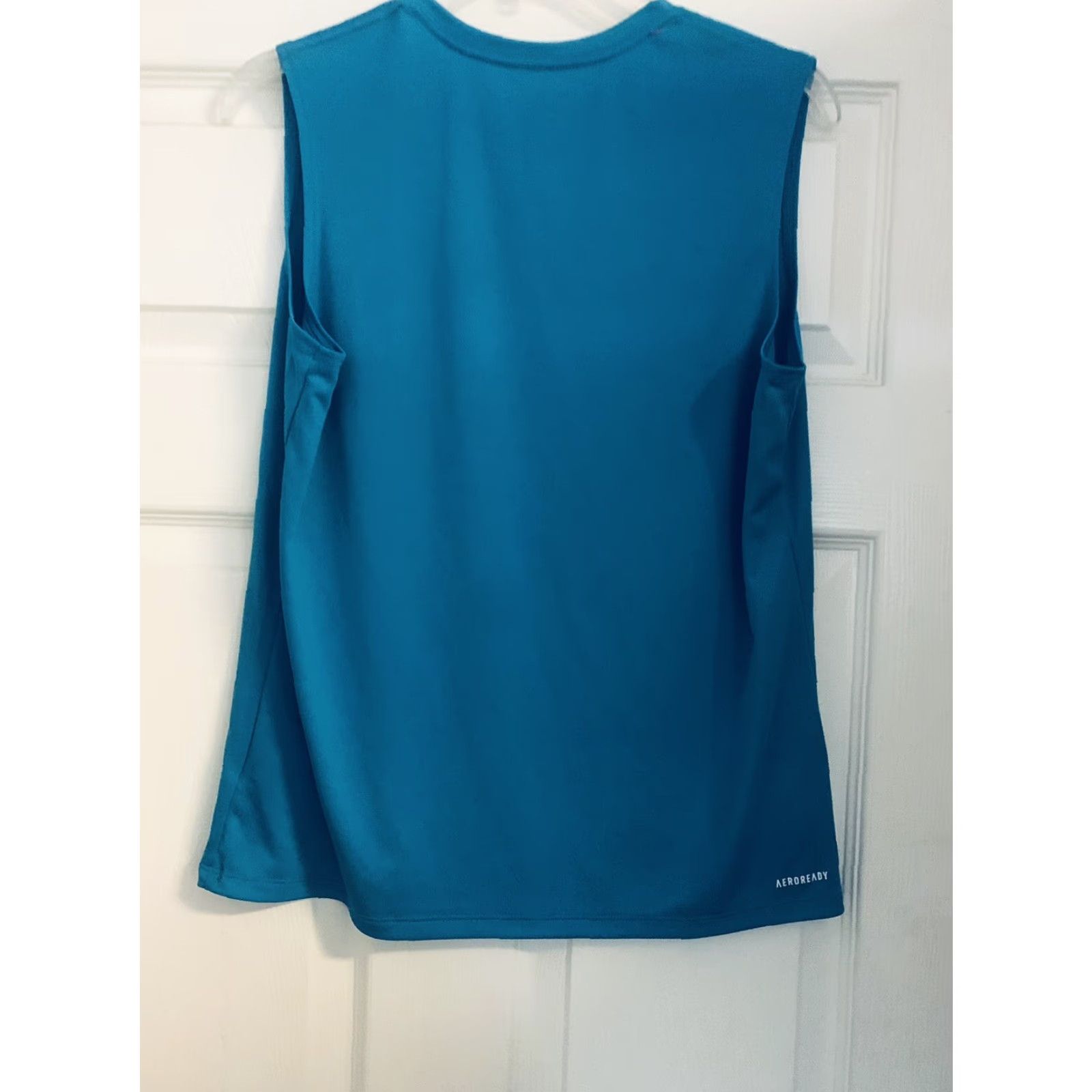 Adidas Adidas Tank Top Womens Medium Aeroready Blue Sleeveless Round Neck Workout Gym Shirt Size M / US 6-8 / IT 42-44 - 5 Thumbnail