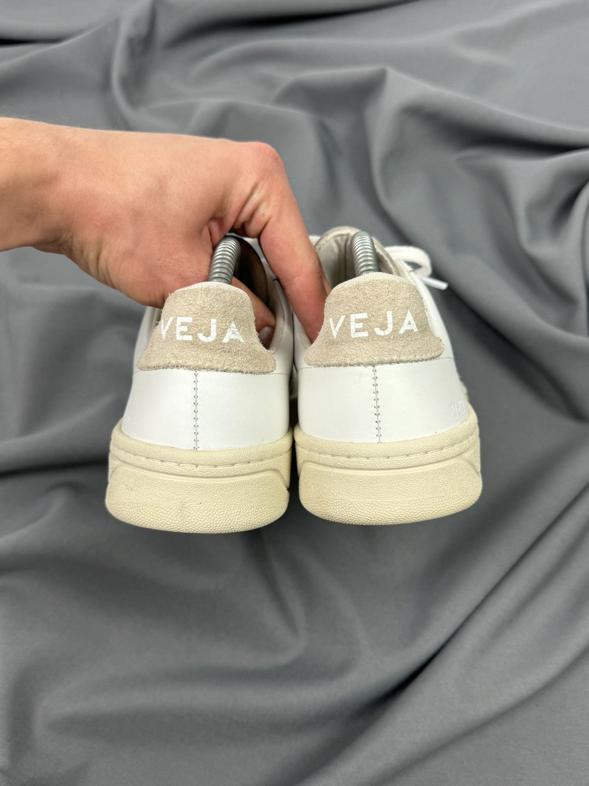 Other Veja V-12 Leather White Unisex Low-Top Sneakers Size US 9 / IT 39 - 5 Thumbnail