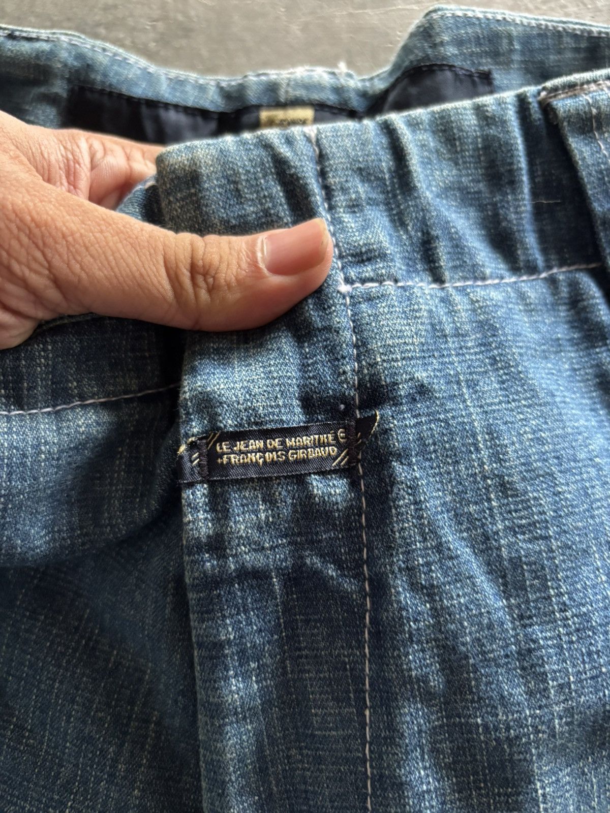 Marithe + Francois Girbaud RARE MFG marithe francois girbaud BAGGY STRAP WIDE LEG JEANS Size US 35 - 5 Thumbnail