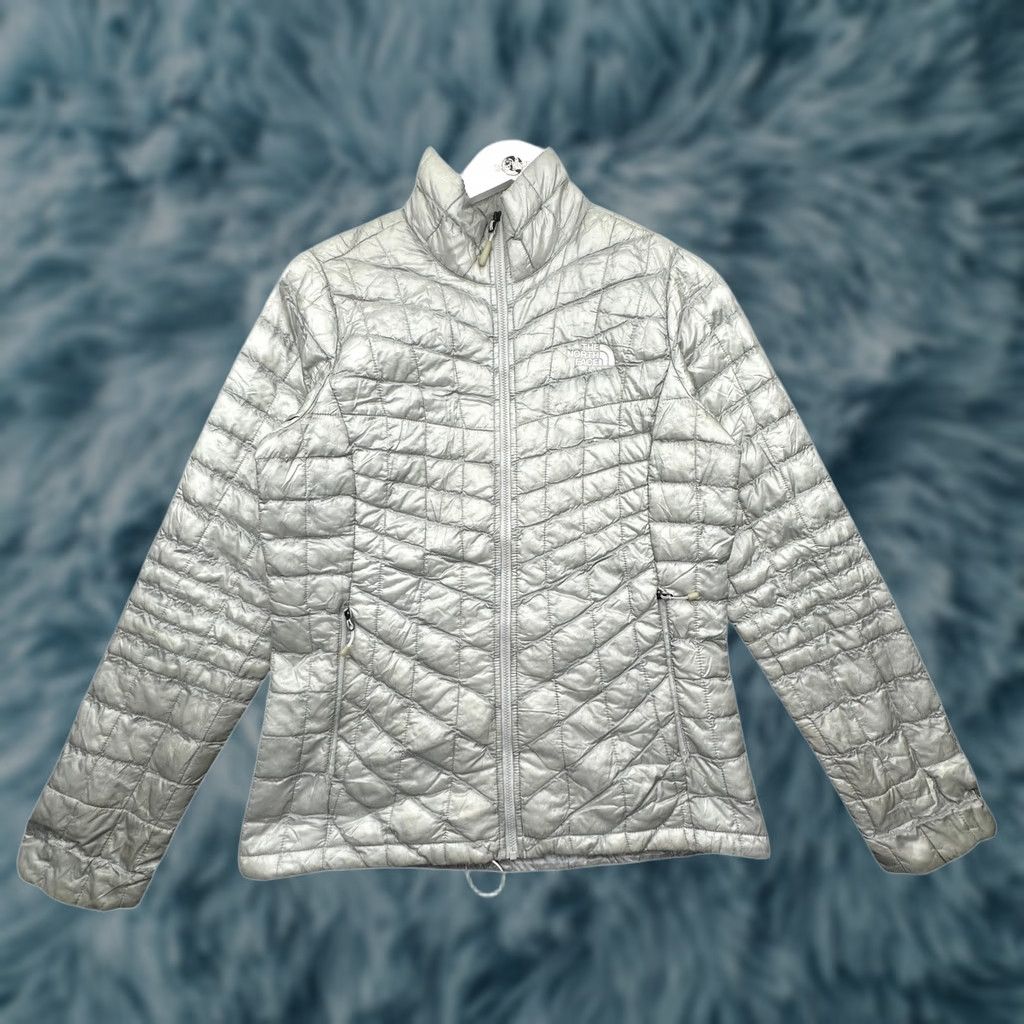 The North Face The North Face Thermoball Nano Puffer Jacket Womens S Gray Full Zip Pockets TN95 TB95 Size S / US 4 / IT 40 - 1 Thumbnail