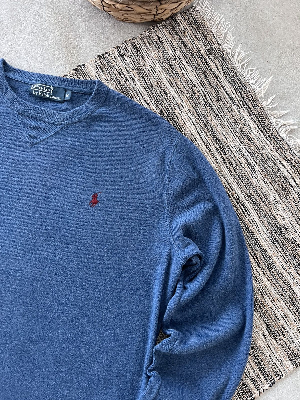 Polo Ralph Lauren Vintage Polo Ralph Lauren Blue Avantgarde Y2K Sweatshirt Size US M / EU 48-50 / 2 - 6 Thumbnail