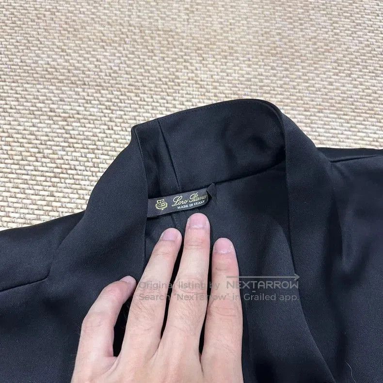 Loro Piana Loro Piana Women's Black Silk Robe Coat. Size US M / EU 48-50 / 2 - 3 Thumbnail