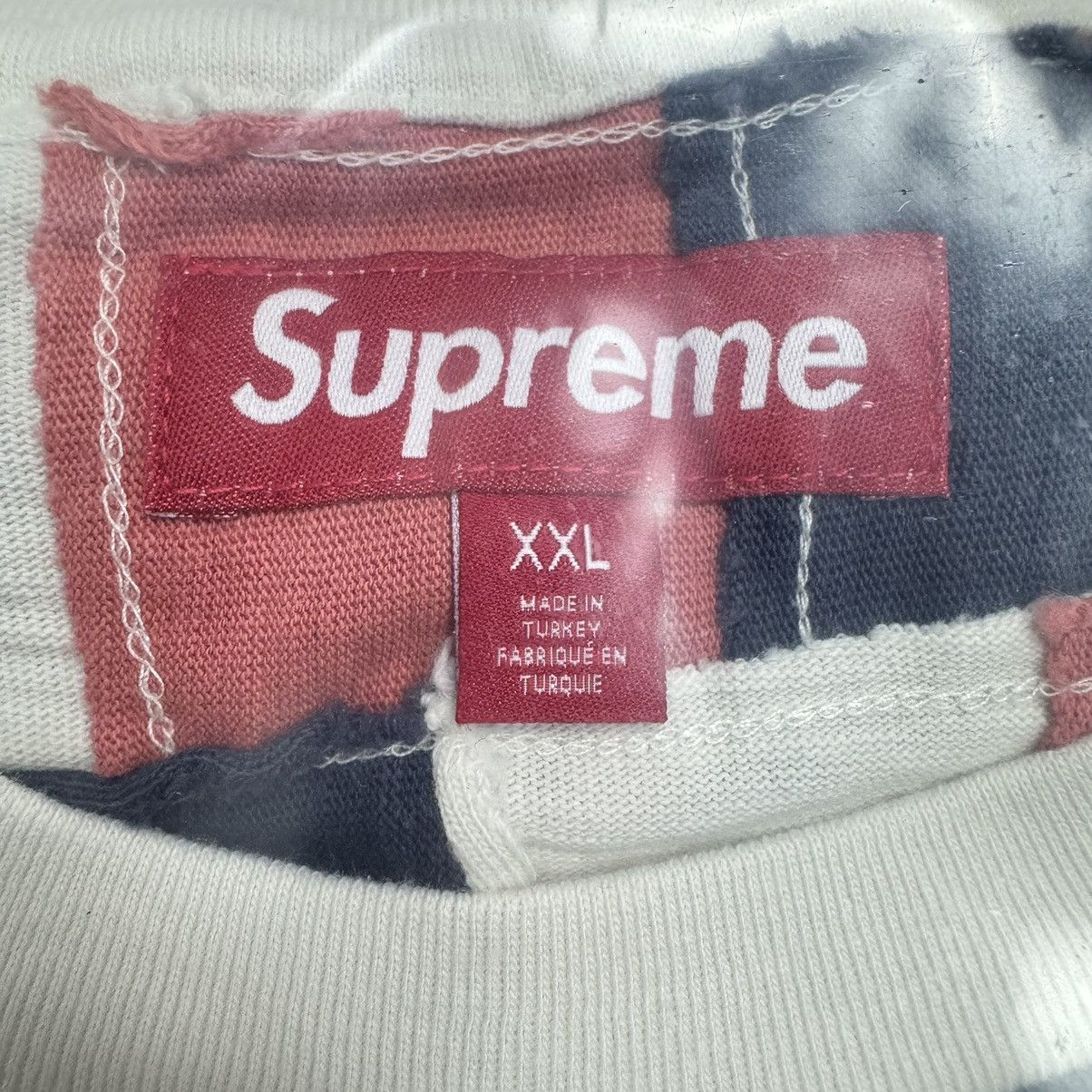 Supreme Supreme Yoke Patchwork Football Top Raw Edge S/S FW24 XXL Size US XXL / EU 58 / 5 - 6 Thumbnail