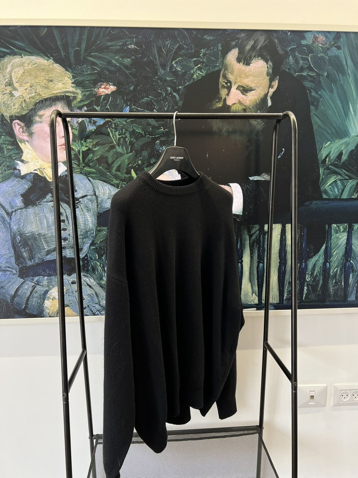 Balenciaga Balenciaga Black Embroidered Sweater Size US M / EU 48-50 / 2 - 4 Thumbnail