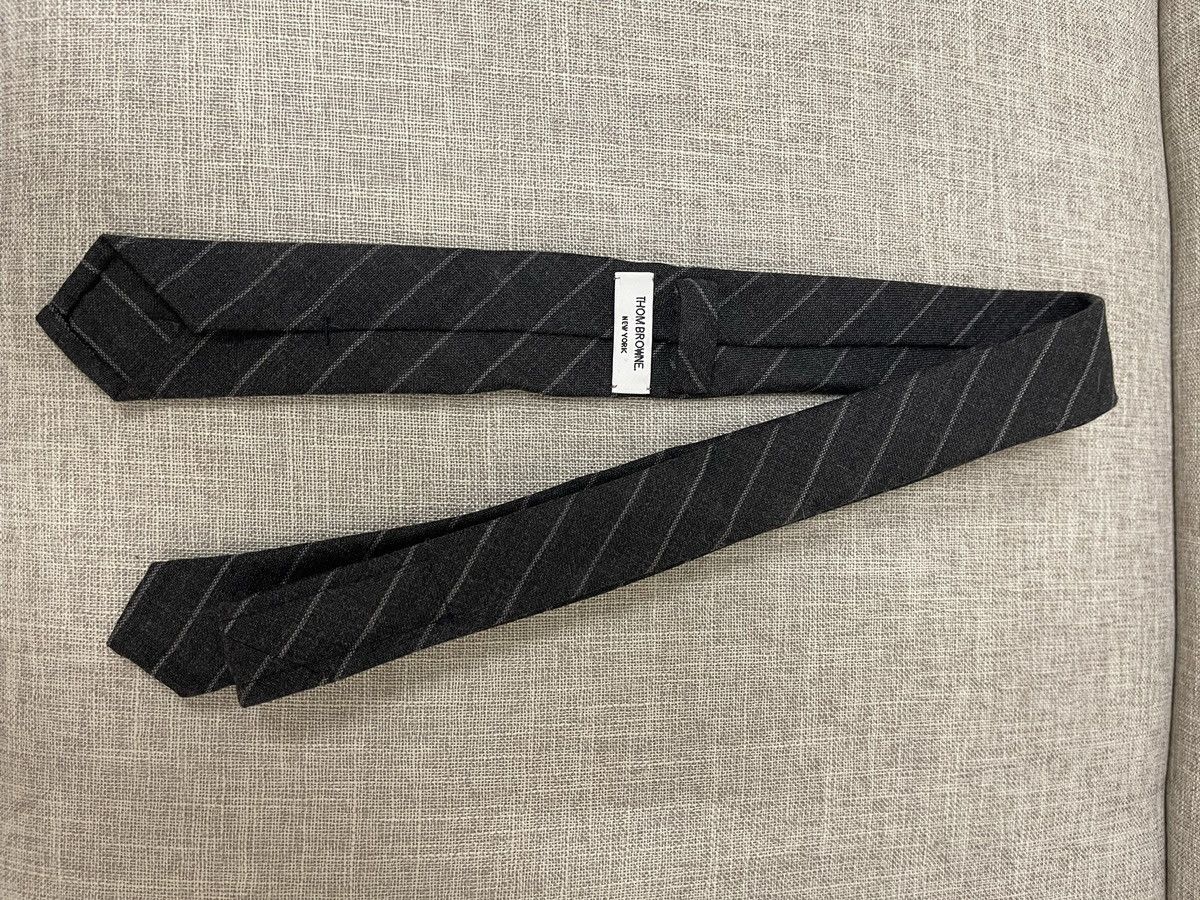 Thom Browne Thom Browne Grey Stripe - Tie Size ONE SIZE - 2 Thumbnail