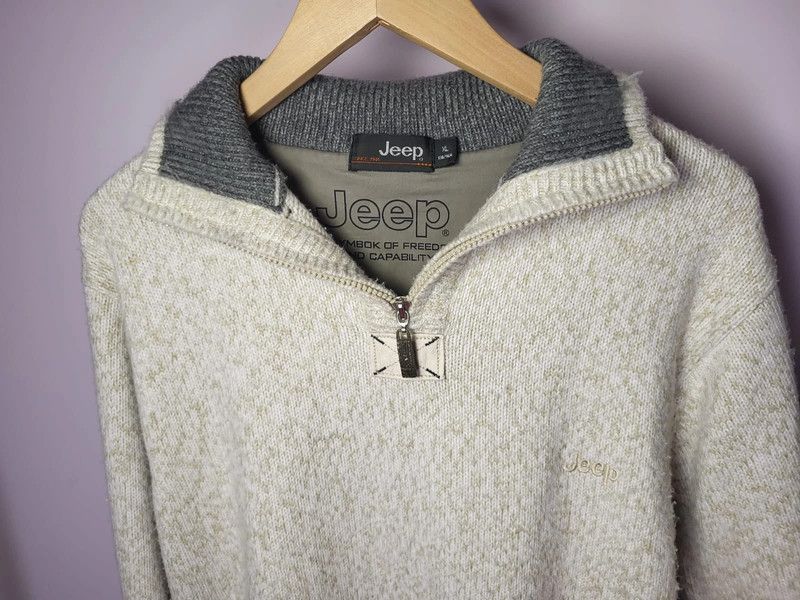 Jeep Vintage sweater, wool 100 JEEP Size US XL / EU 56 / 4 - 3 Thumbnail