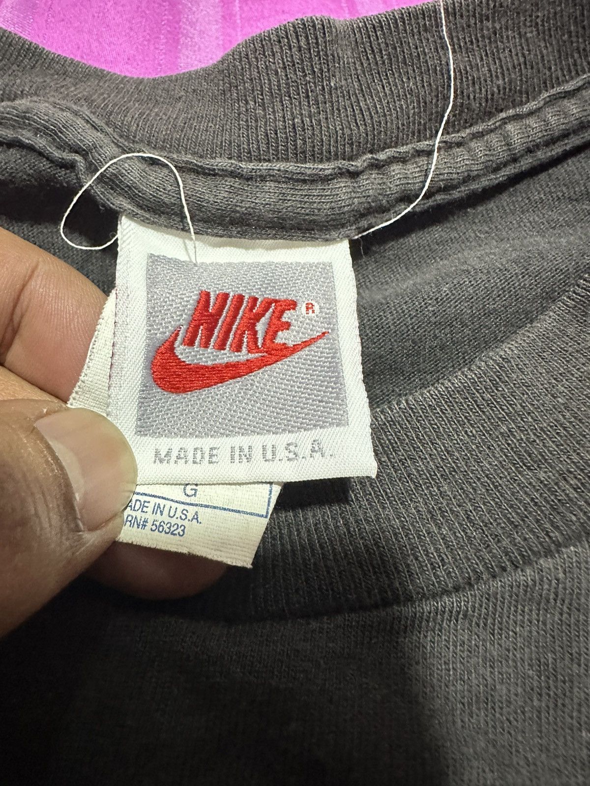 Nike Vintage 90s Nike Barry Sanders grey tag Size US L / EU 52-54 / 3 - 3 Thumbnail