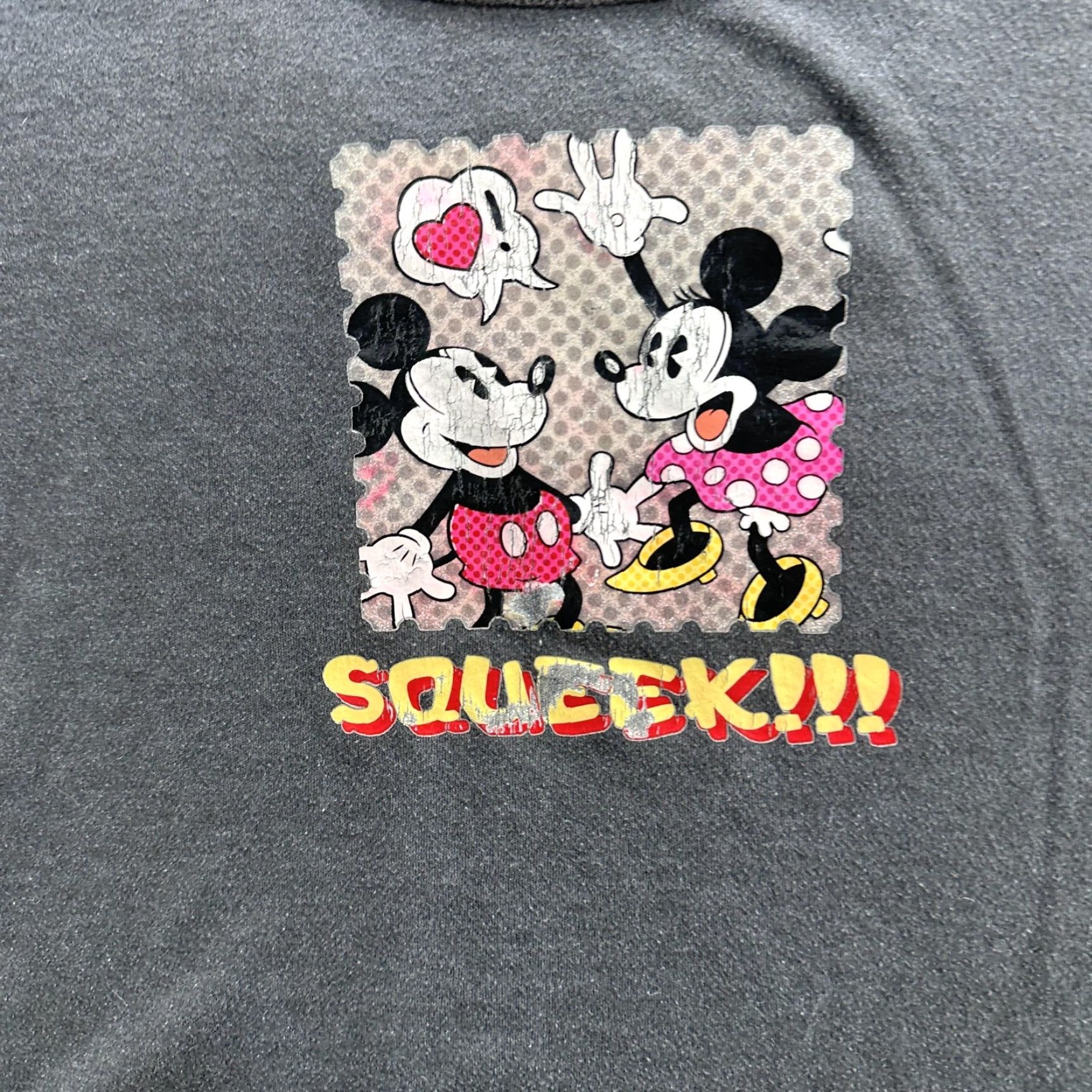 Disney VINTAGE Mickey Unlimited Disney Shirt Womens Small Gray 90s Minnie SQUEEK Graphic Short Sleeve Size S / US 4 / IT 40 - 7 Thumbnail