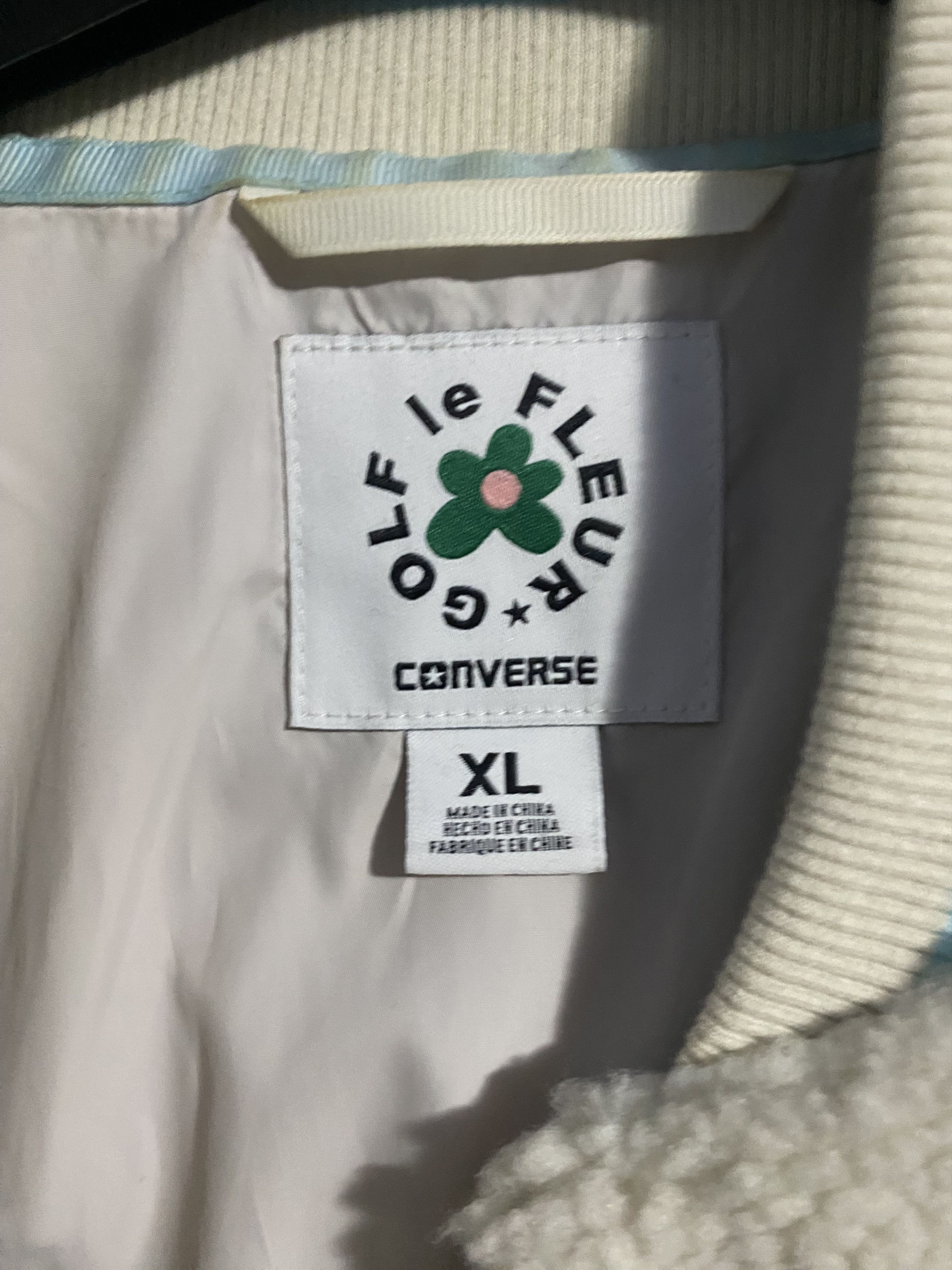 Converse × Golf le Fleur Golf Le Fleur* X Converse Sherpa Varsity Jacket Size US XL / EU 56 / 4 - 2 Thumbnail