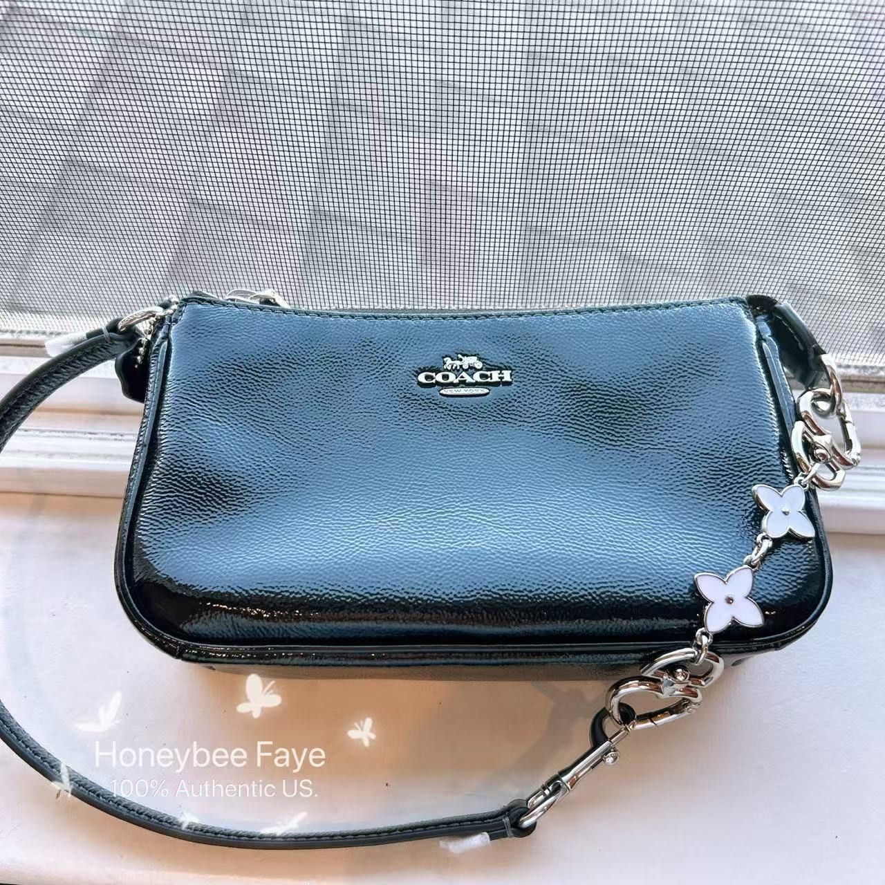 Coach Nolita 19 CW408 plus extended floral chain Size ONE SIZE - 3 Thumbnail