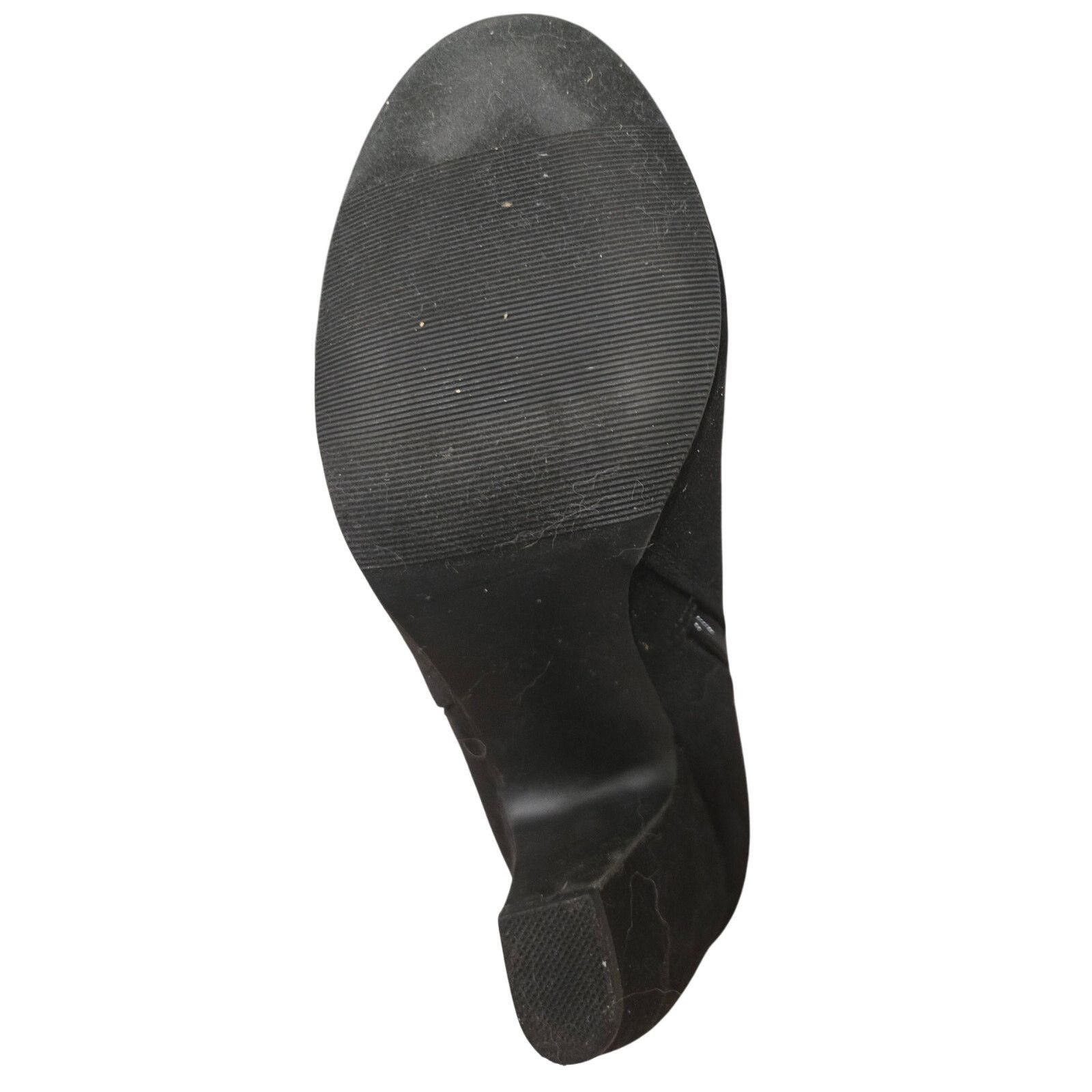 Other Candies Black Suede Zip Ankle Boots Size 10M 4" Heel Size US 10 / IT 40 - 5 Thumbnail