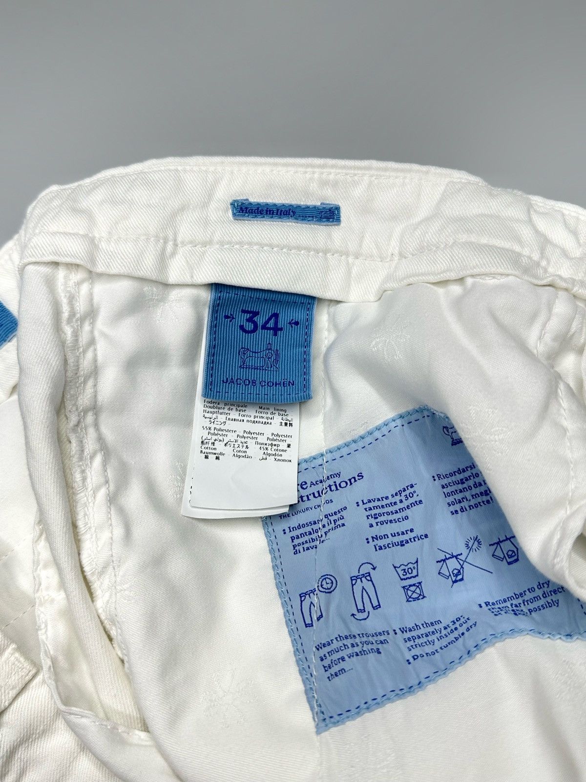 Jacob Cohen Jacob Cohen Luxury Linen Short White Size US 34 / EU 50 - 9 Thumbnail