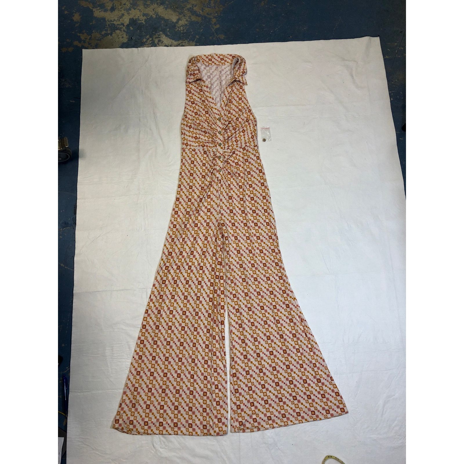 Free People Women’s Free People cream with pattern romper Size ONE SIZE - 1 Thumbnail