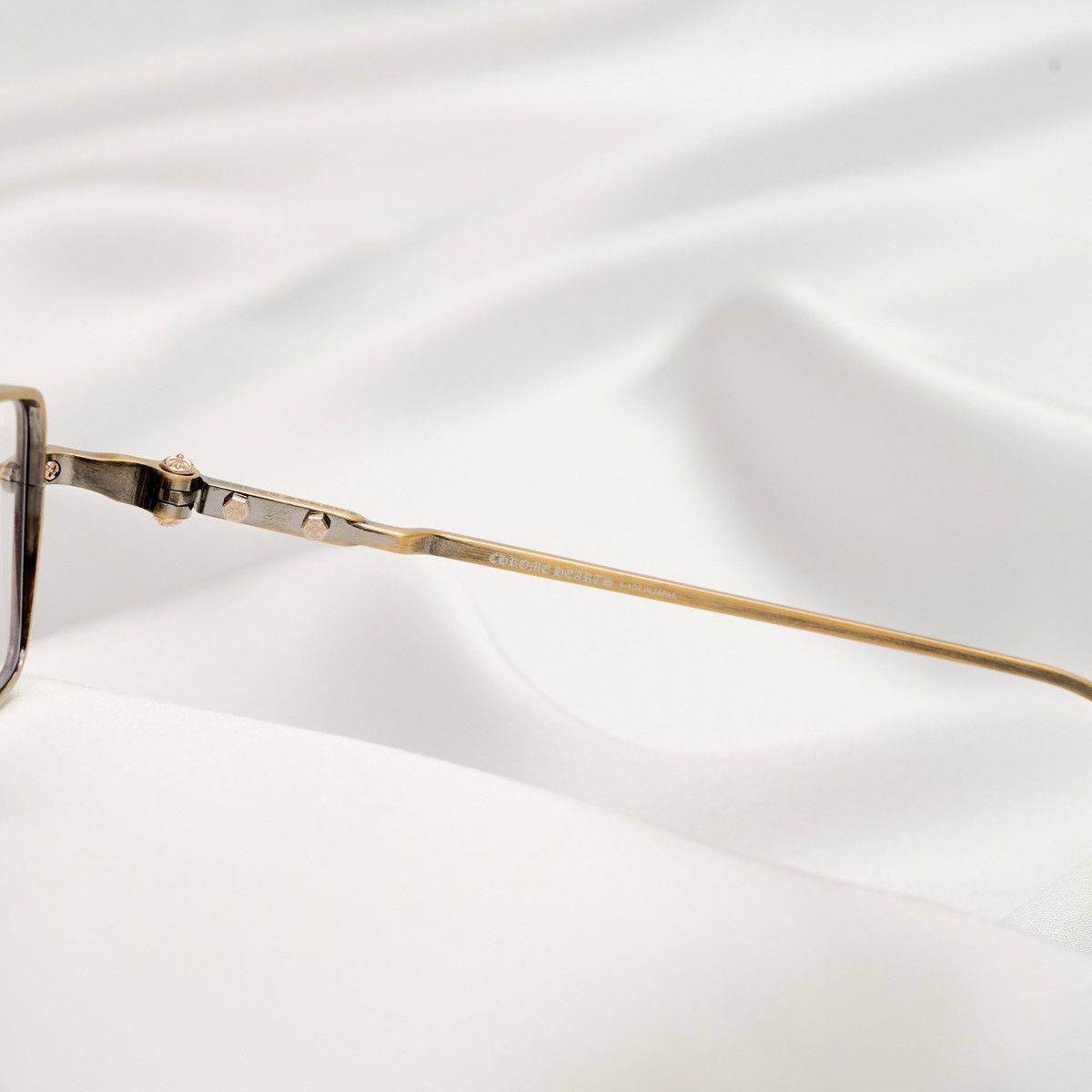 Chrome Hearts CHROME HEARTS BUCKLE RIDER ANTIQUE GOLD GLASSES Size ONE SIZE - 4 Thumbnail