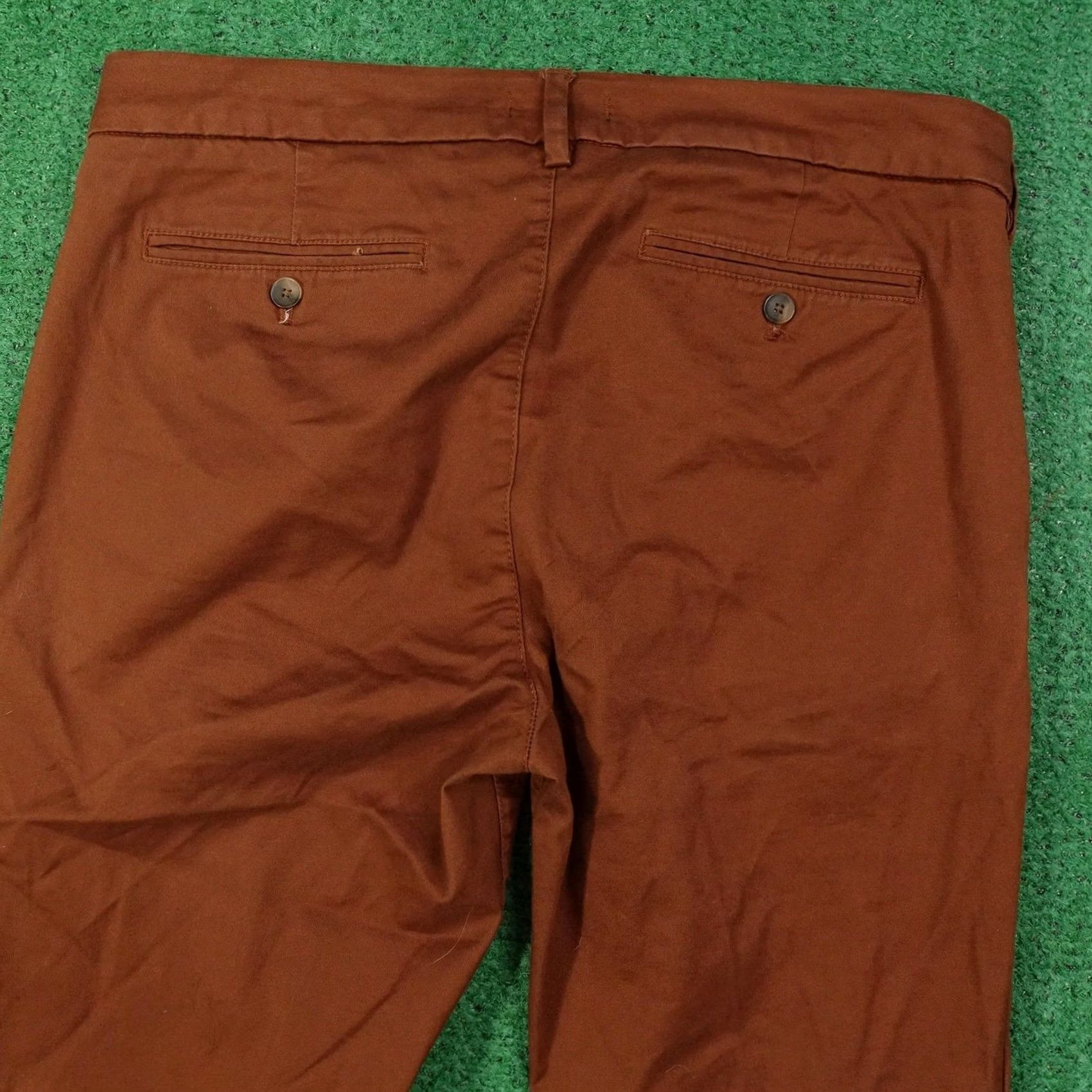 Express Express Pants Mens 34x32 Brown Skinny Chino Extra-Slim Stretch Casual Cotton Size US 34 / EU 50 - 5 Thumbnail