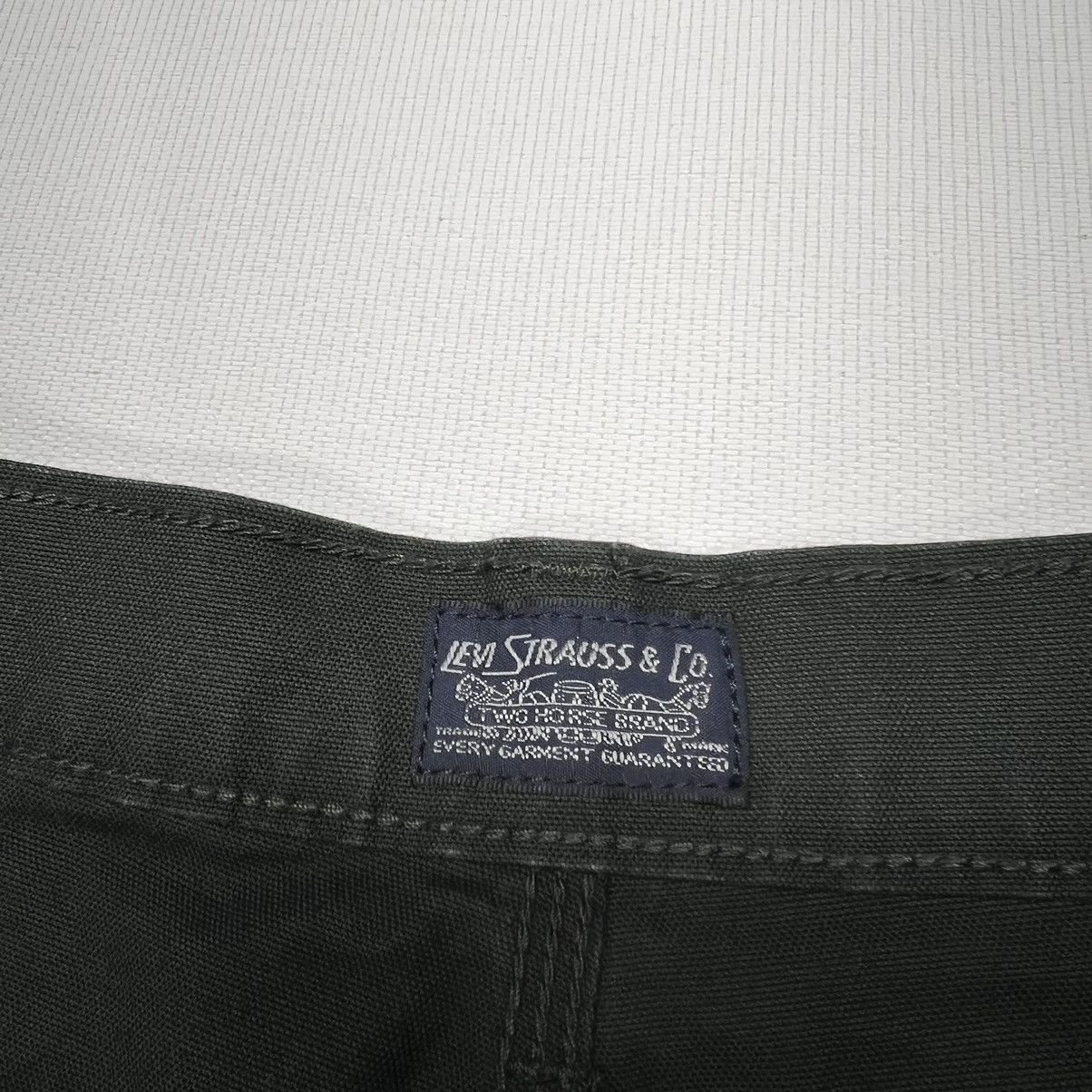 Levi's Levis Shorts Green Carpenter Chino Canvas Straight Workwear Size US 30 / EU 46 - 4 Thumbnail