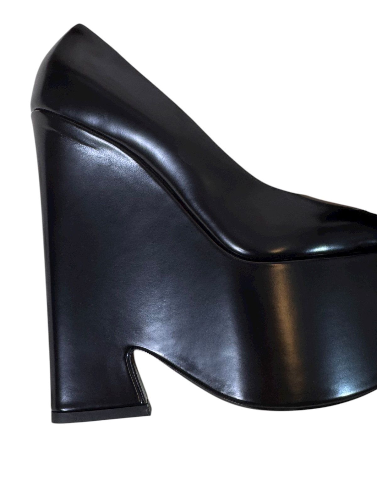Versace Versace Black Patent Leather Platform Heels Size US 10 / IT 40 - 4 Thumbnail