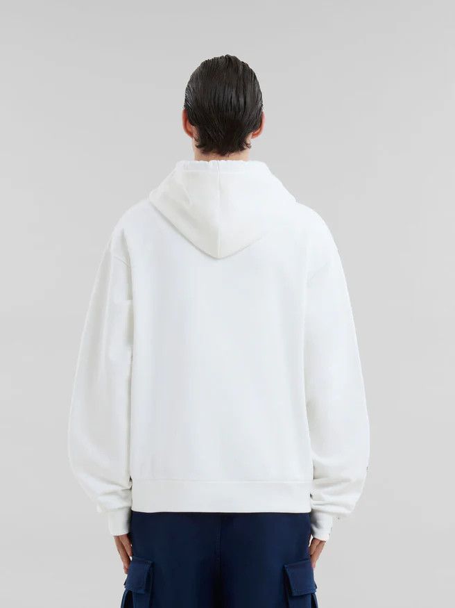 Marni o1w1db10625 Organic Cotton Hoodie in White Size US M / EU 48-50 / 2 - 3 Thumbnail