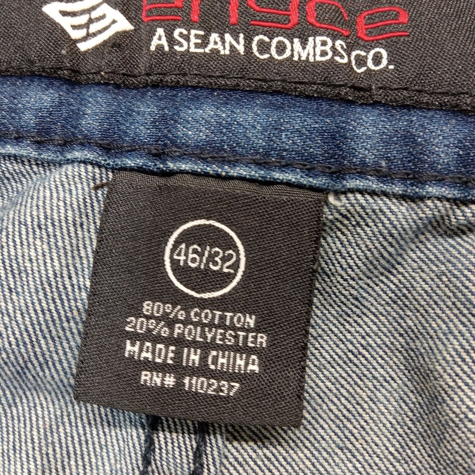 Enyce Enyce Jeans 38 X 32 Baggy Y2K Blue Destroyed Grunge Denim Size US 38 / EU 54 - 6 Thumbnail