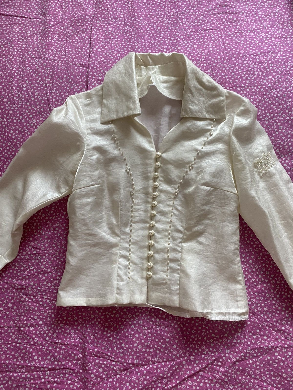 Designer Very Vintage handmade personal designer button up shirt Size S / US 4 / IT 40 - 4 Thumbnail