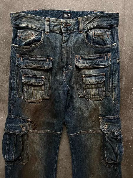 Dolce & Gabbana Dolce & Gabbana Mud-Dyed Cargo “Bomb” Pants Size US 42 / EU 58 - 3 Thumbnail