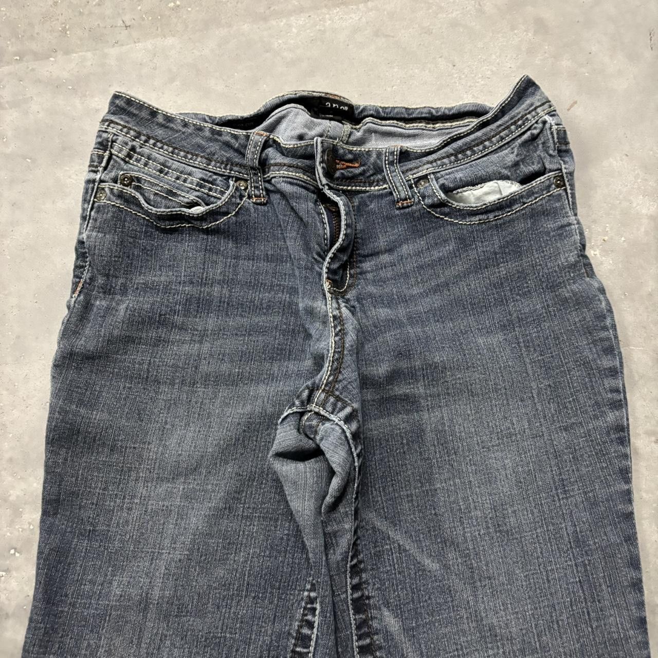 Japanese Brand × Vintage Crazy Vintage Y2K/2000s Grunge Dark Wash Denim Jeans! Size US 30 / EU 46 - 5 Thumbnail