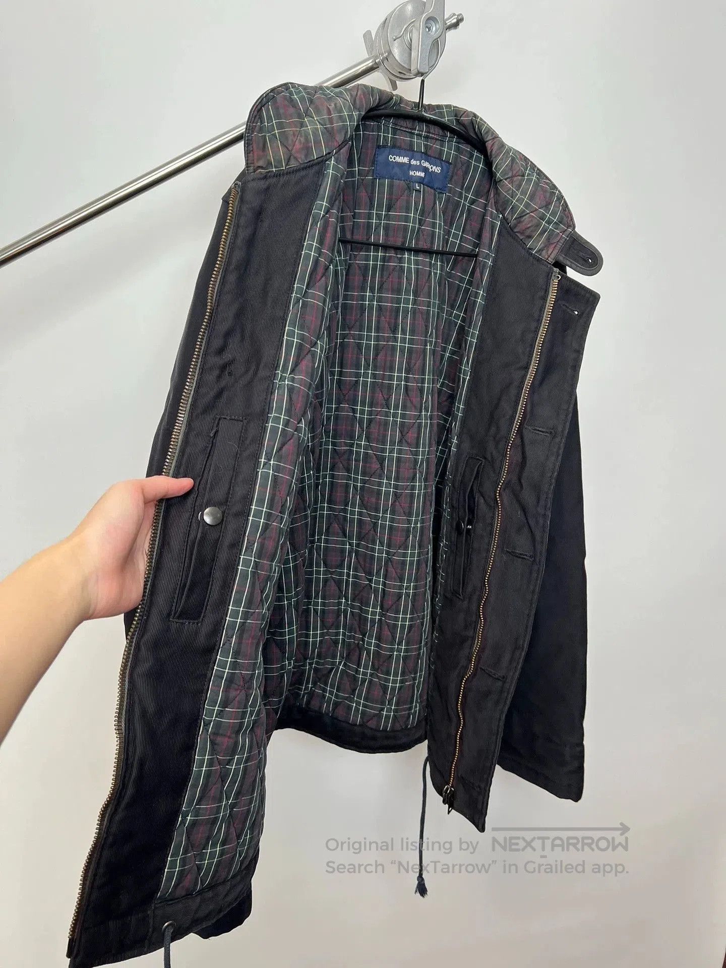 Comme des Garcons Black Light Jacket with Button Front and Pockets. Size US L / EU 52-54 / 3 - 4 Thumbnail
