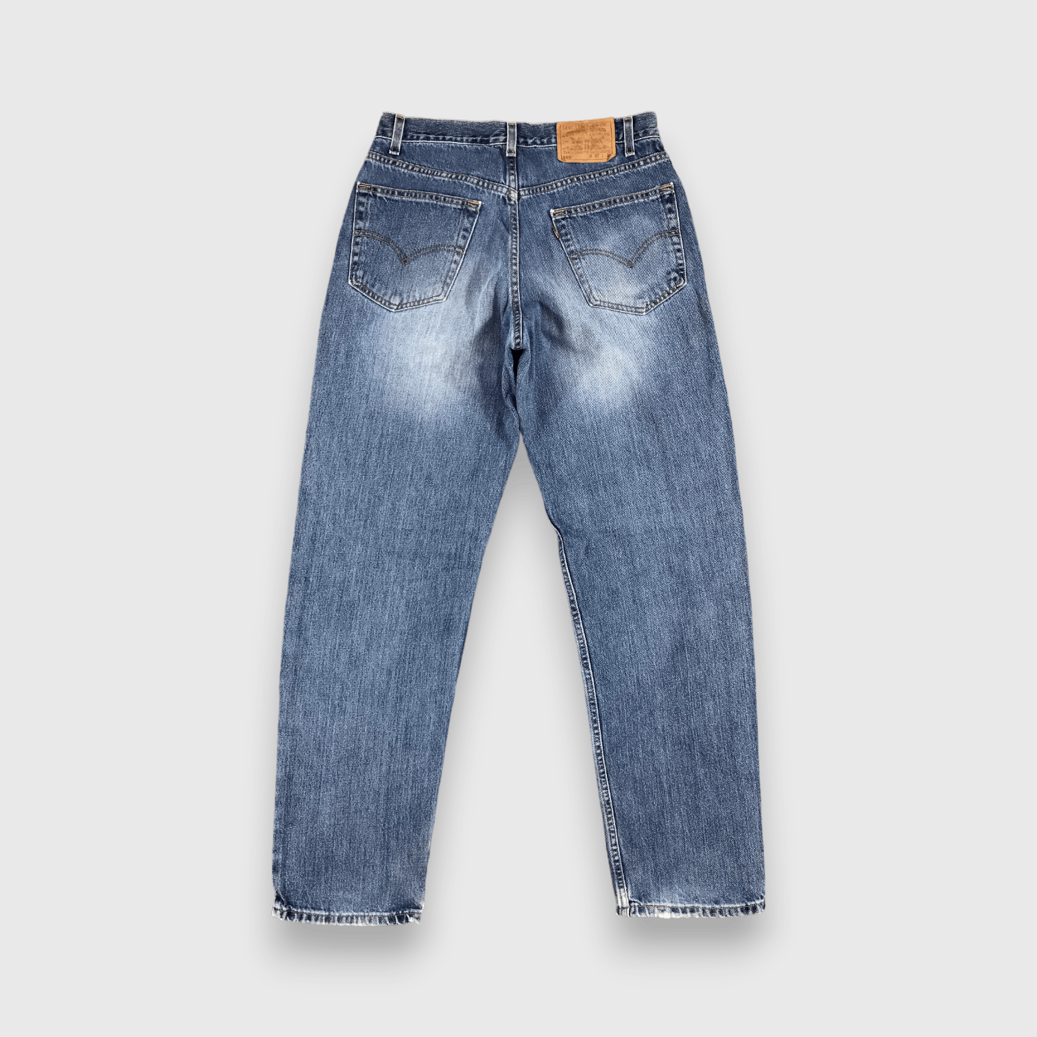 Levi's Vintage Levis 550 Jeans Faded Blue Stone Wash Denim-J990 Size US 32 / EU 48 - 2 Thumbnail