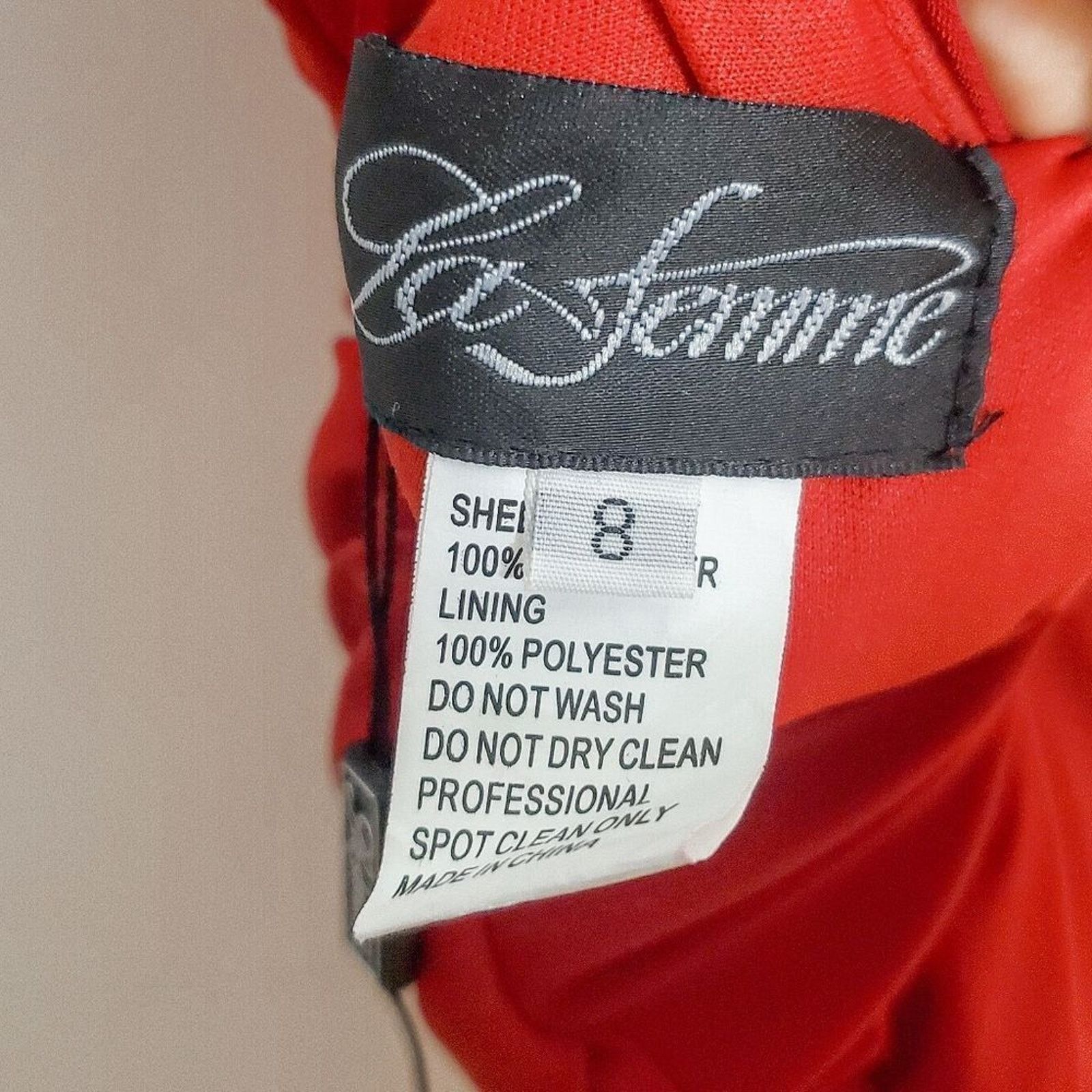 Vintage La Femme Red Ruched Open Back Corset Formal Prom Dress Sz 8 Size M / US 6-8 / IT 42-44 - 7 Thumbnail