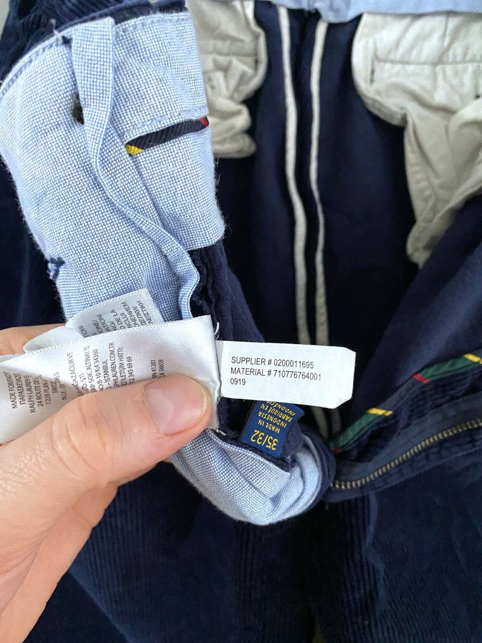 Polo Ralph Lauren Polo Ralph Lauren Men's Pleated Baggy Corduroy Pants W35/L27 Size US 35 - 21 Thumbnail