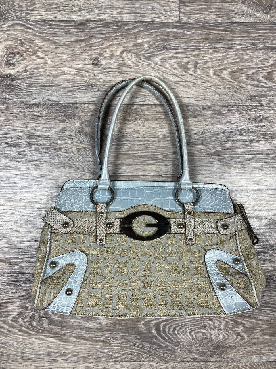 Guess Y2K Vintage Monogram Shoulder Bag