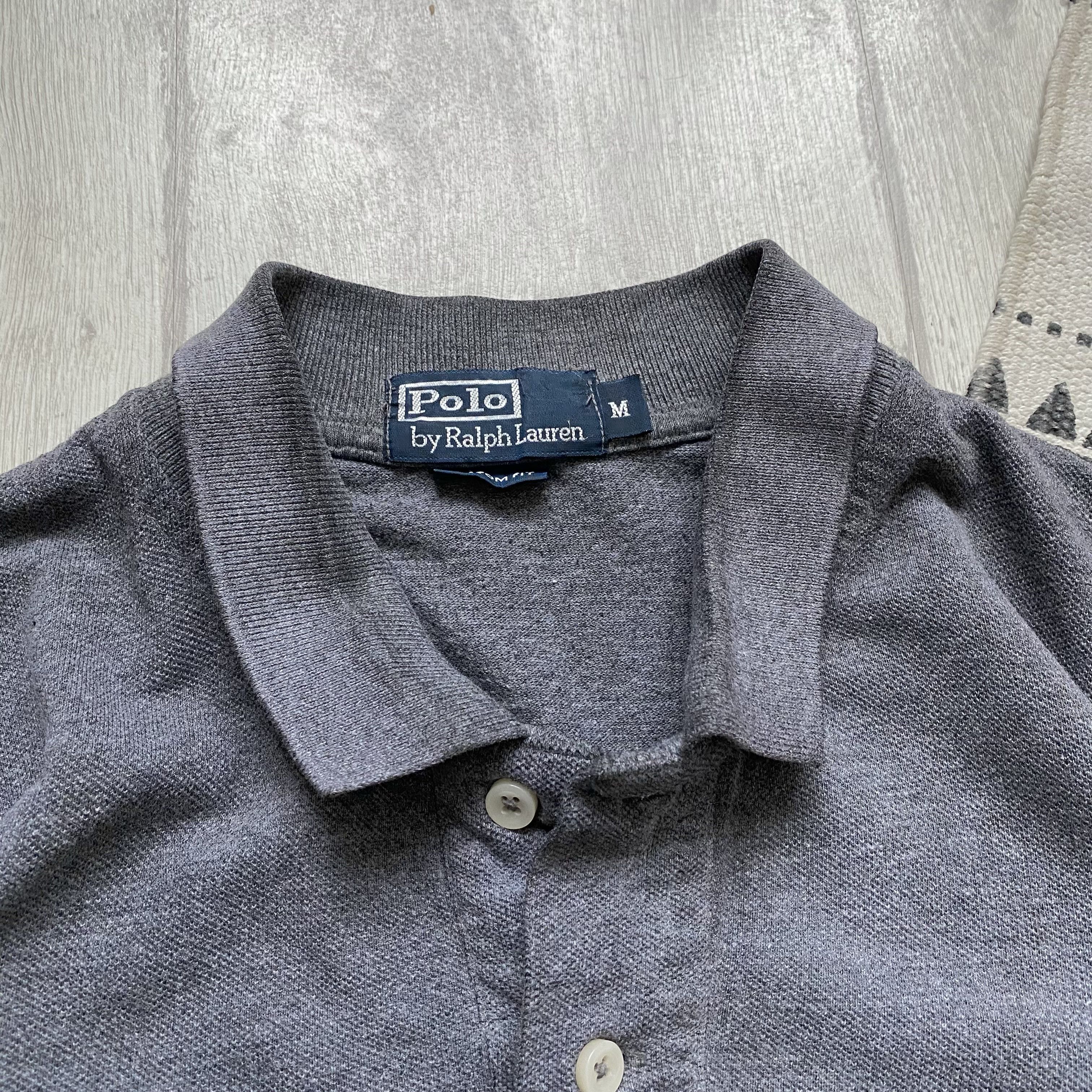 Polo Ralph Lauren 🩶 Vintage 90s Polo Ralph Lauren Rugby shirt polo longsleeve Size US M / EU 48-50 / 2 - 6 Thumbnail