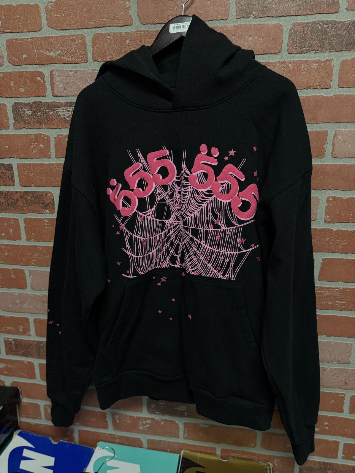 Sp5der Sp5der Worldwide Black Pink Hoodie Size XL (NEW) Size US XL / EU 56 / 4 - 3 Thumbnail
