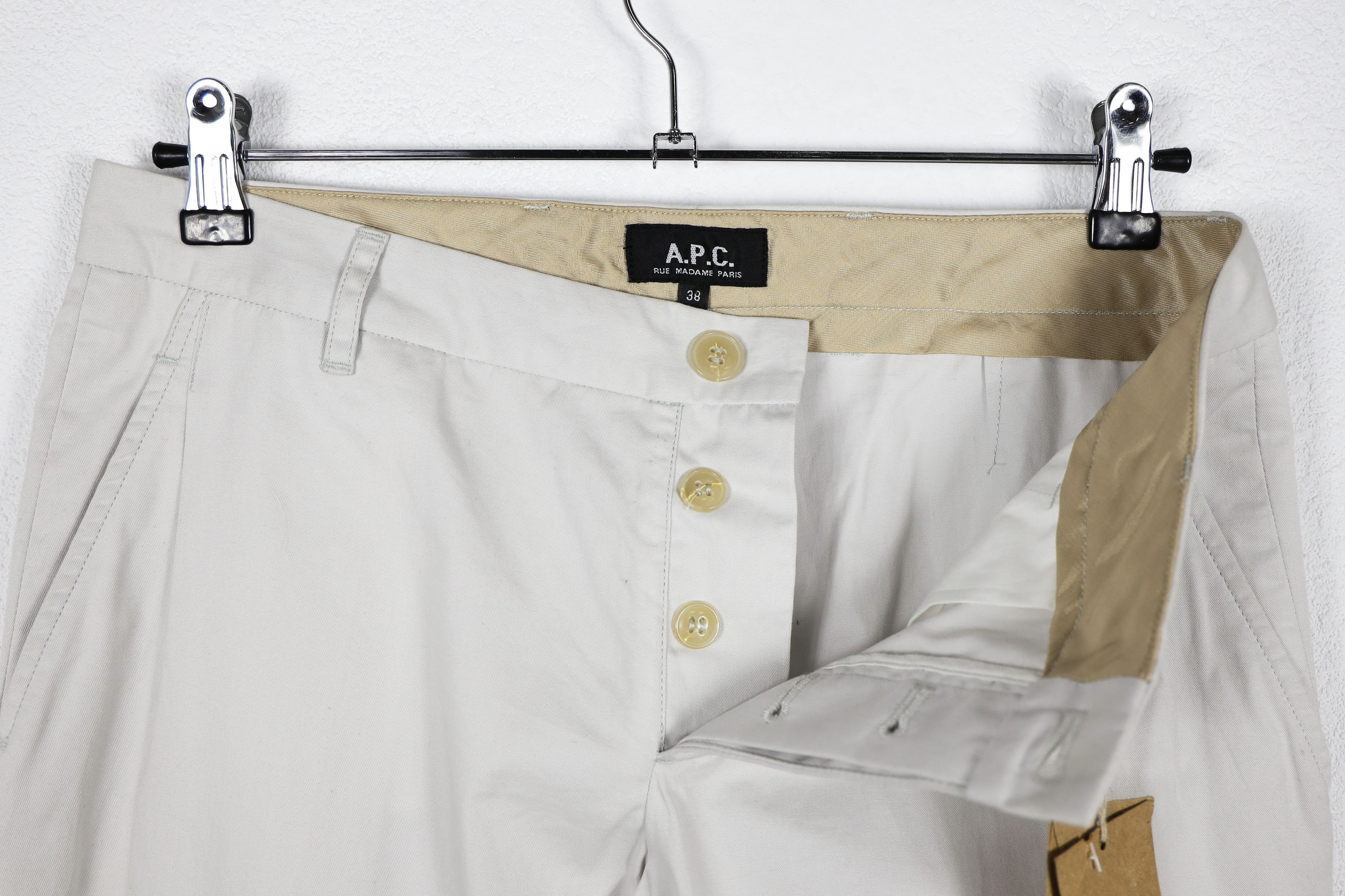 A.P.C. Womens A.P.C. Gray Chino Pants Trousers 38 size Y2K Size 27" / US 4 / IT 40 - 6 Thumbnail