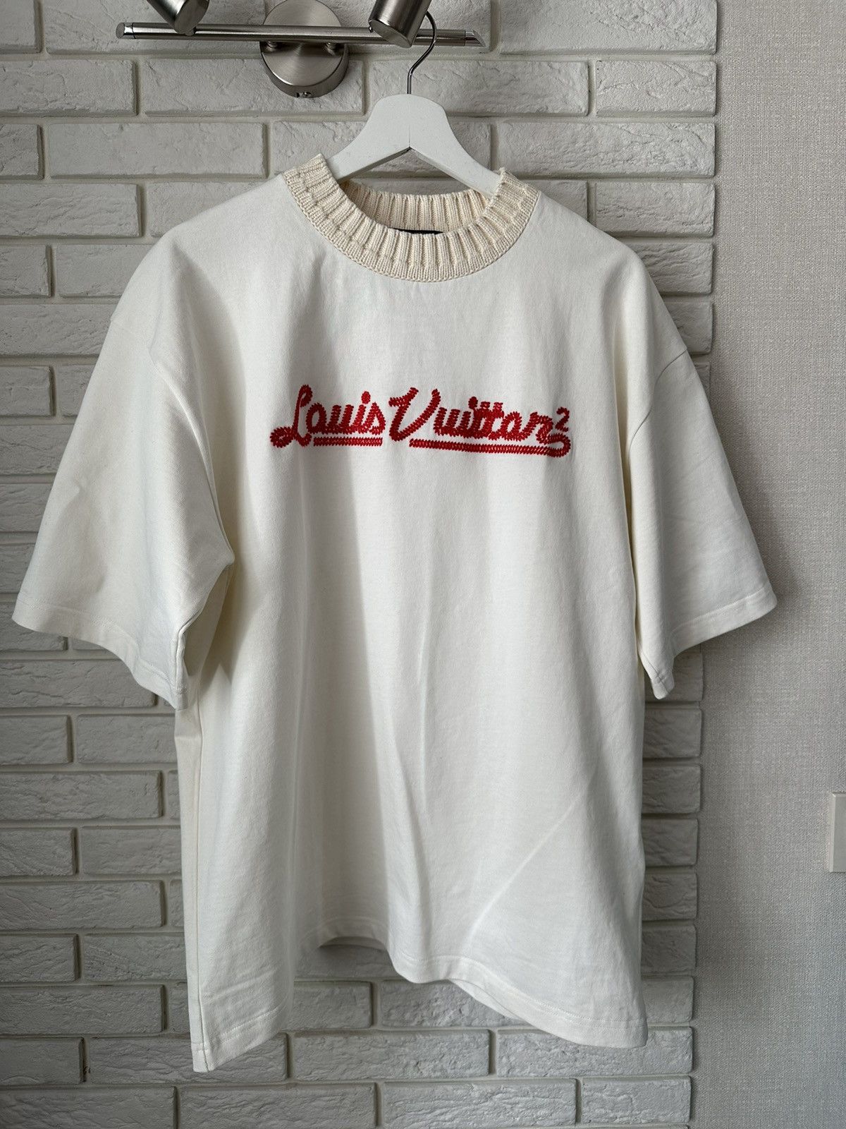 Louis Vuitton × Nigo Louis Vuitton Embroidered Mockneck Tee