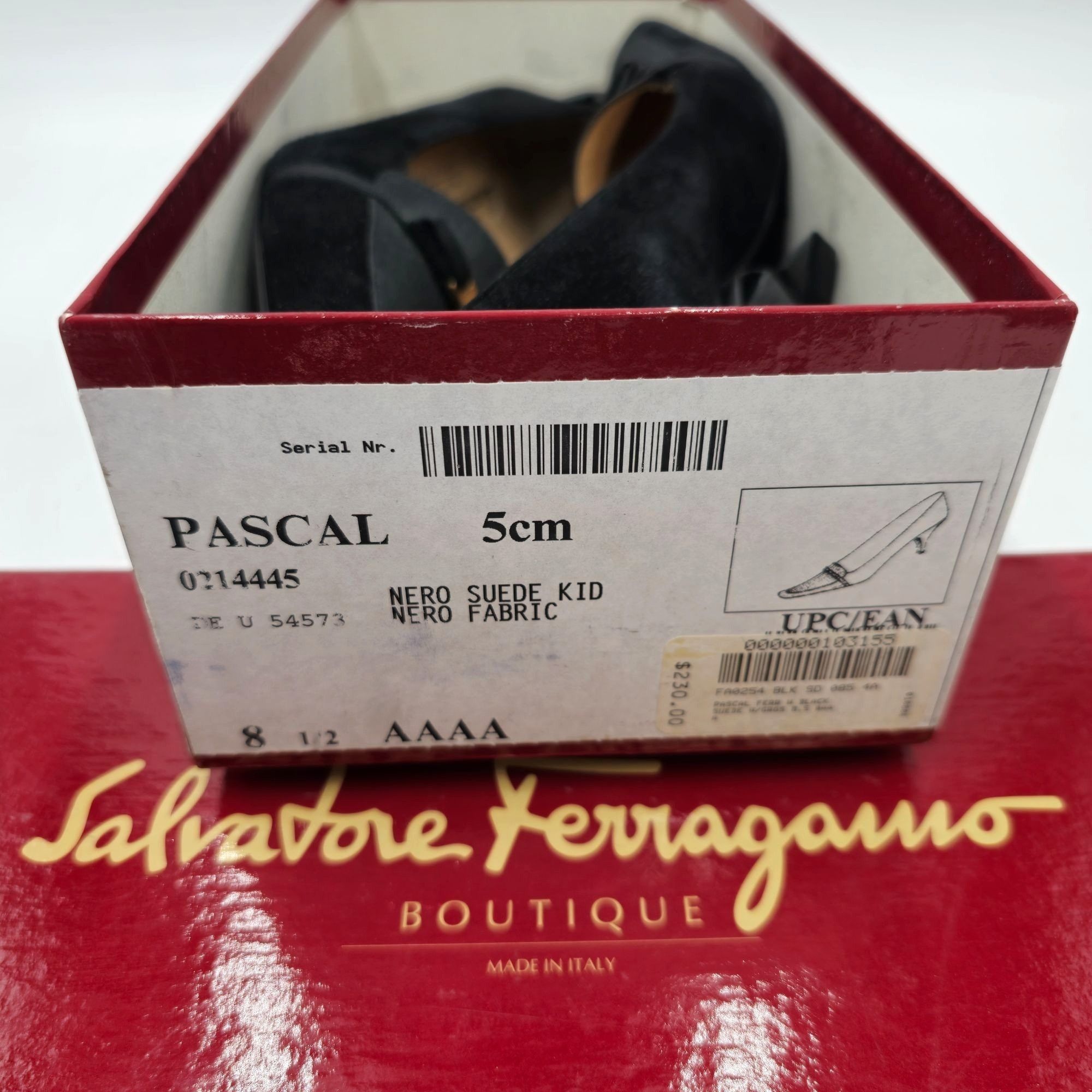 Salvatore Ferragamo Vintage Salvatore Ferragamo Italy Black Suede Pump Women 8.5 Size US 8.5 / IT 38.5 - 1 Thumbnail