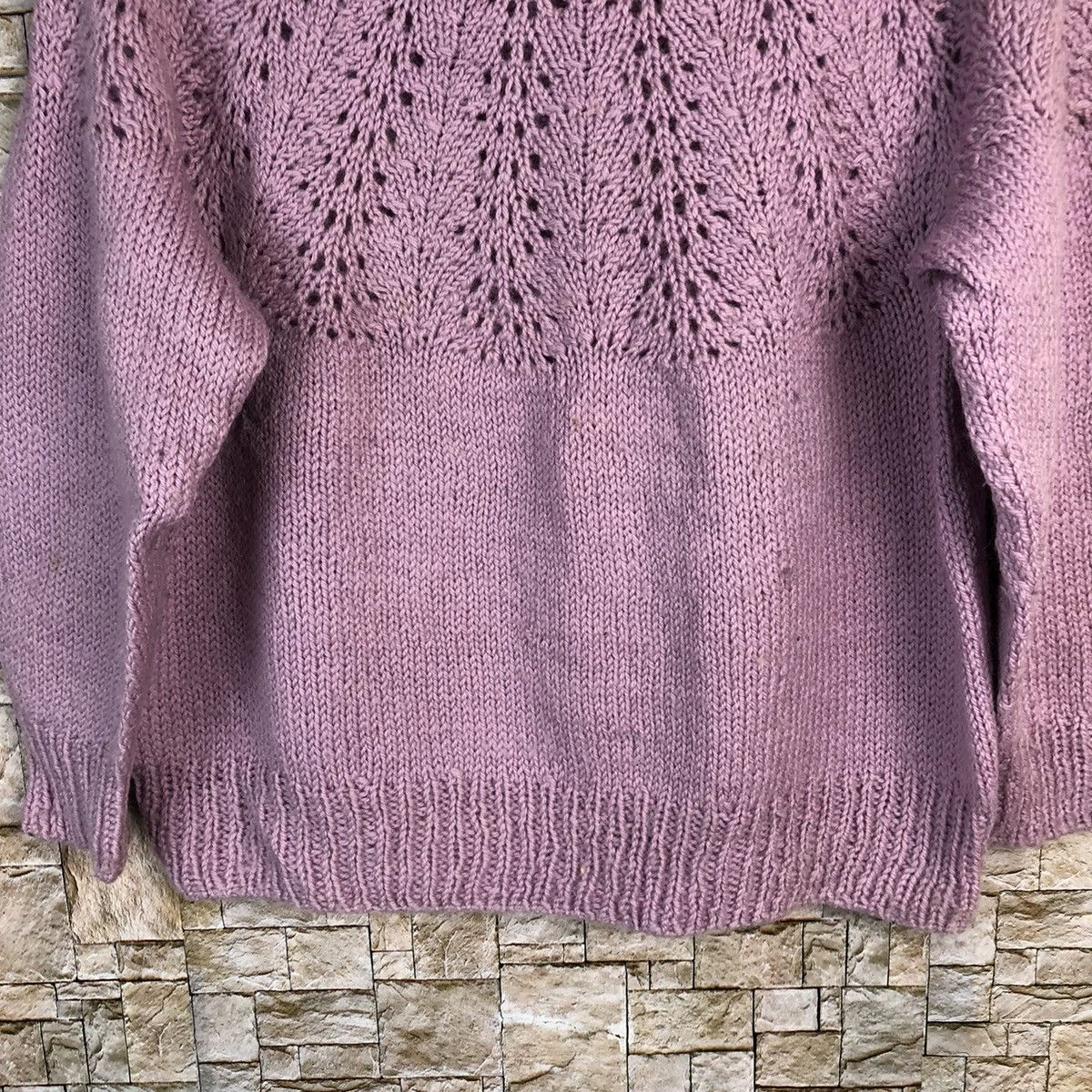 Homespun Knitwear × Japanese Brand Japanese Brand Purple Knitwear crochet #A790 Size S / US 4 / IT 40 - 6 Thumbnail