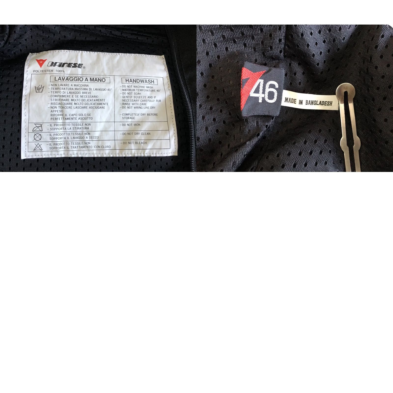 Dainese Dainese Men's Full Zip Jacket Size 46 Black Polyester Removable Sleeves Jacket Mens 46 Black Polyester Removable Sleeves Size US S / EU 44-46 / 1 - 10 Thumbnail