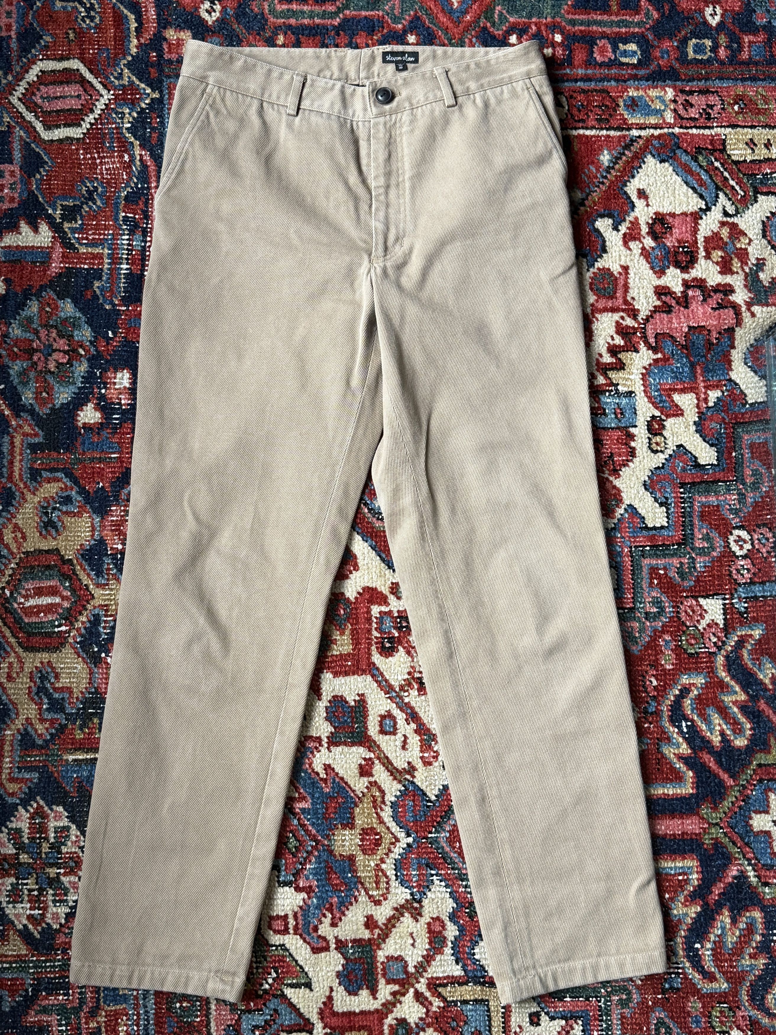 Steven Alan Khaki Corduroy Chino Size US 30 / EU 46 - 1 Thumbnail