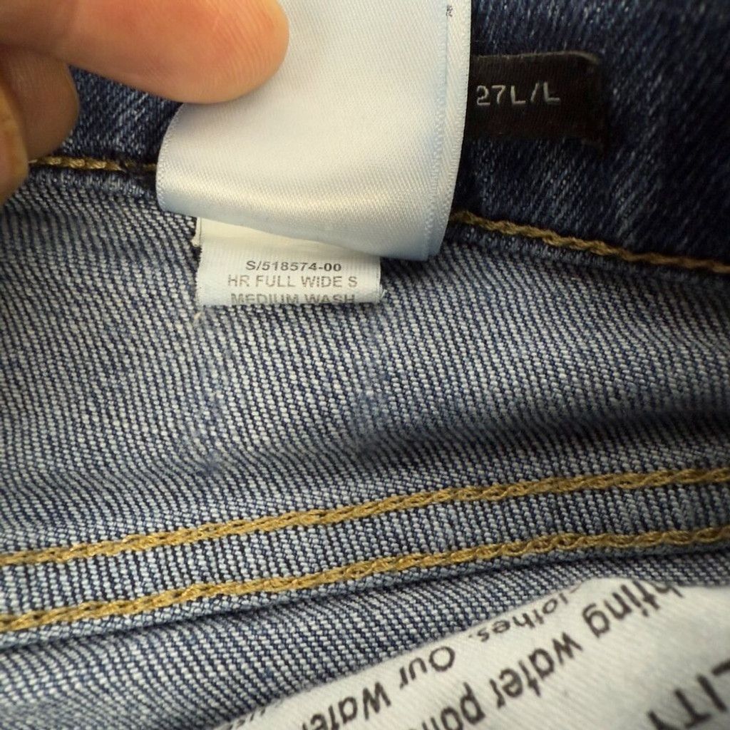 Banana Republic BANANA REPUBLIC Premium Denim Blue Button fly Jeans sz 27 L Size 27" / US 4 / IT 40 - 6 Thumbnail