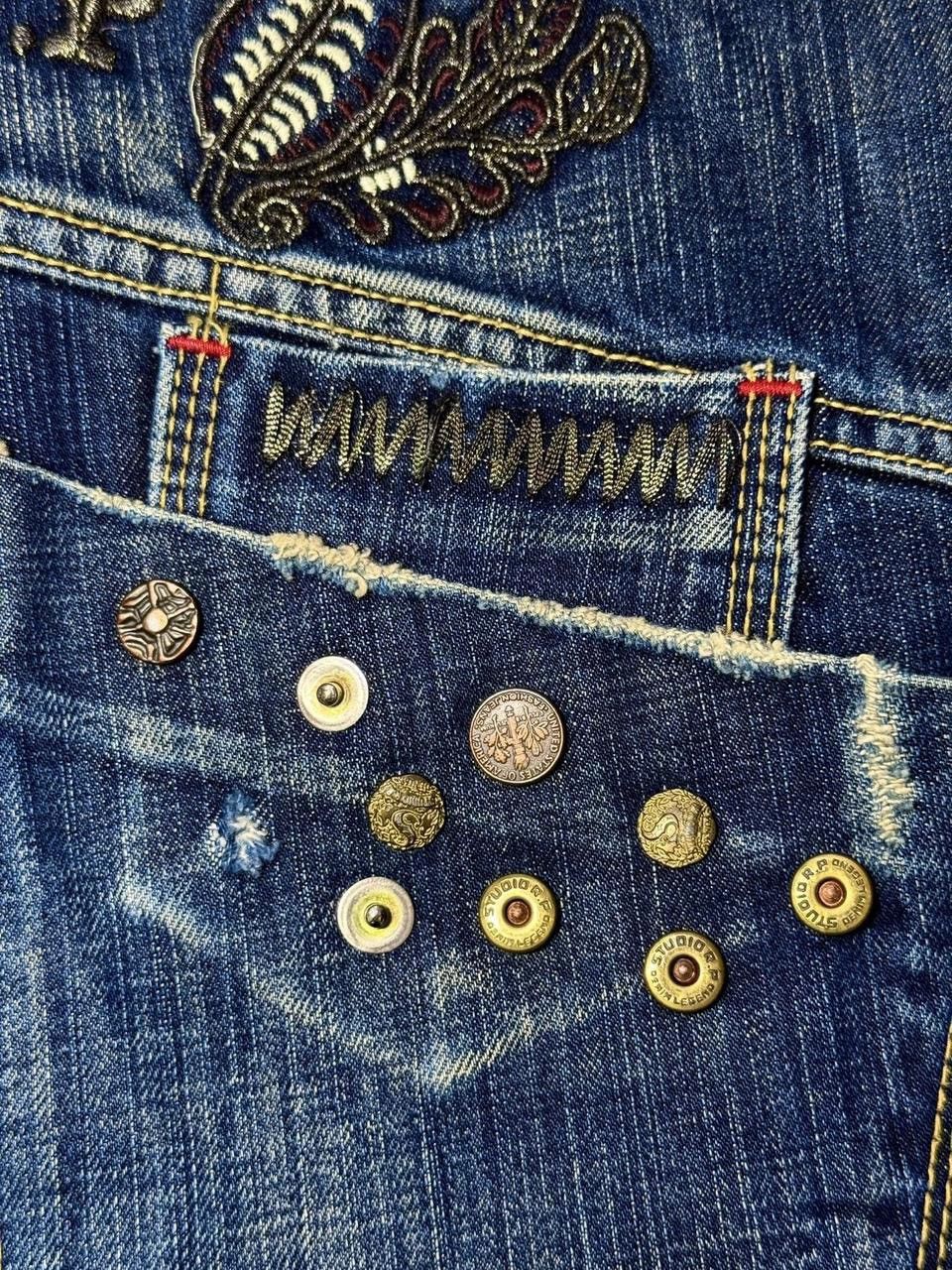 Other Red Pepper Studio R.P. Embroidered Button Studded Denim Size US 32 / EU 48 - 3 Thumbnail