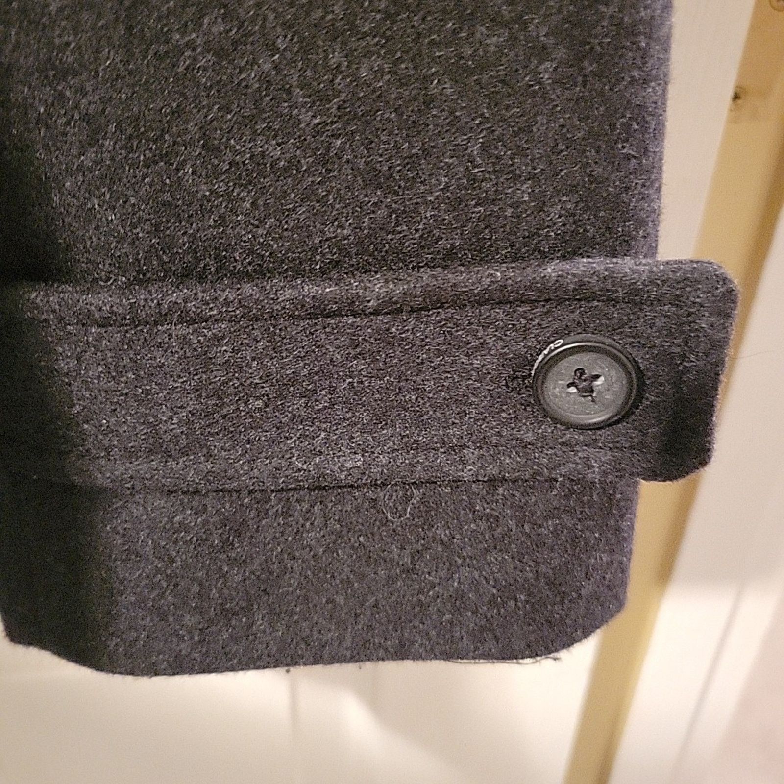 Liz Claiborne CLAIBORNE Peacoat Mens 1X Black Wool Blend NEW Classic Size XL / US 12-14 / IT 48-50 - 7 Thumbnail