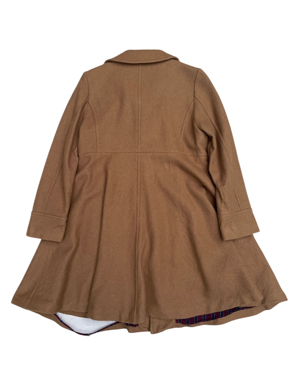 Designer × Issey Miyake × Sunao Kuwahara Rare Sunaokuwahara Brown Flared Coat – Japanese Avant-Garde Size M / US 6-8 / IT 42-44 - 3 Thumbnail