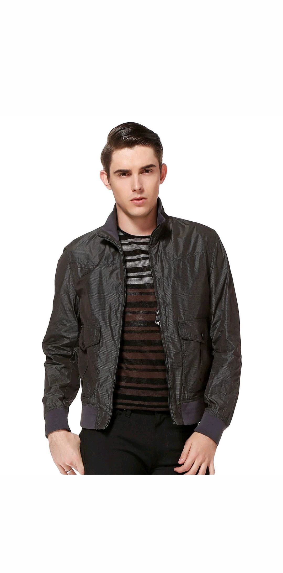 Cerruti 1881 CERRUTI 1881 Men's Dark Check Jacket Size US XL / EU 56 / 4 - 1 Thumbnail