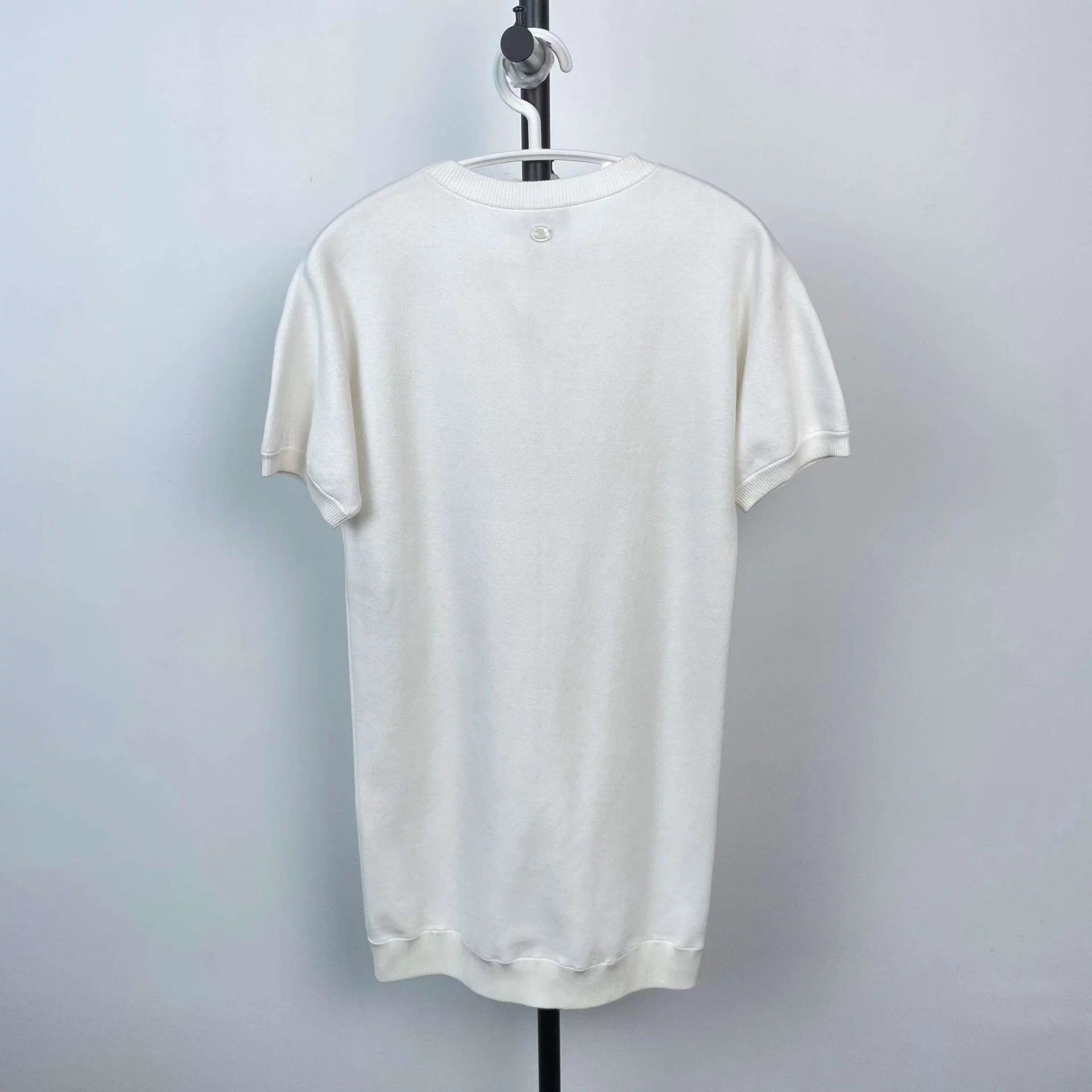 Chanel Chanel 95 New 3D Water Drop White SS Top 34 Size XS / US 0-2 / IT 36-38 - 2 Thumbnail