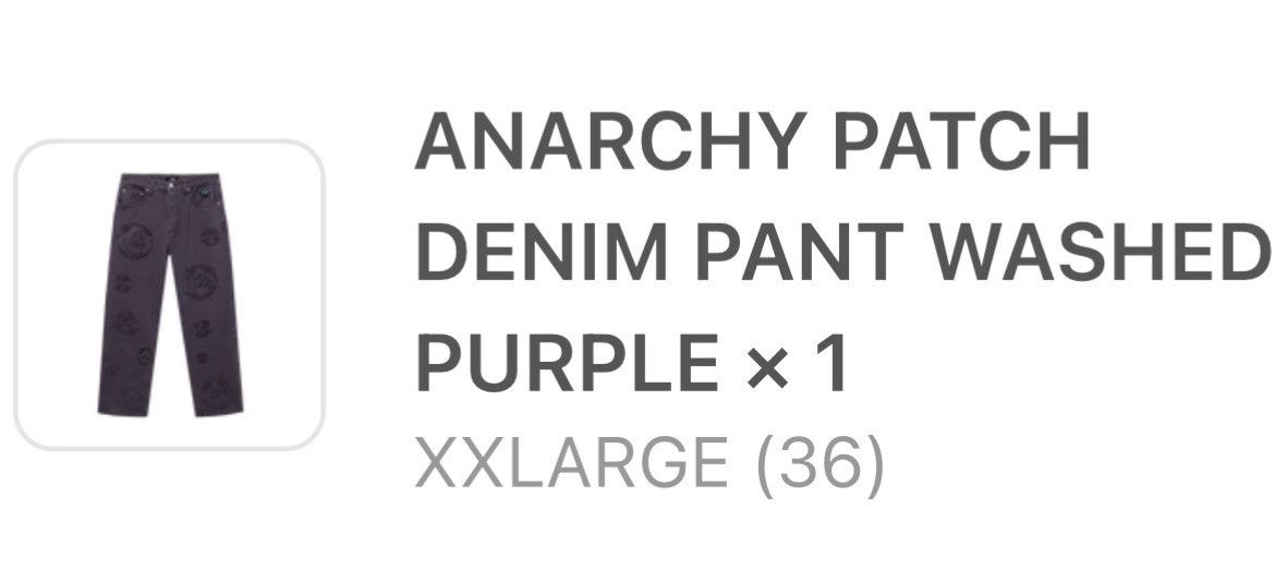 Revenge Revenge anarchy patch denim pant Size US 36 / EU 52 - 2 Thumbnail
