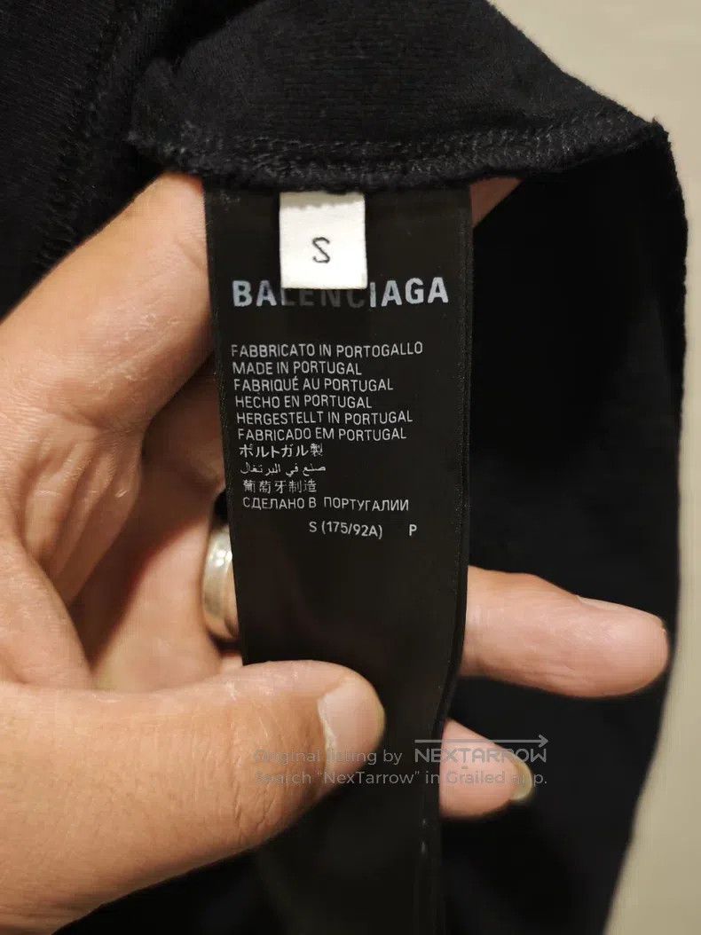 Balenciaga Balenciaga Letter Splatter Printed Crew Neck Short Sleeve Size US S / EU 44-46 / 1 - 6 Thumbnail