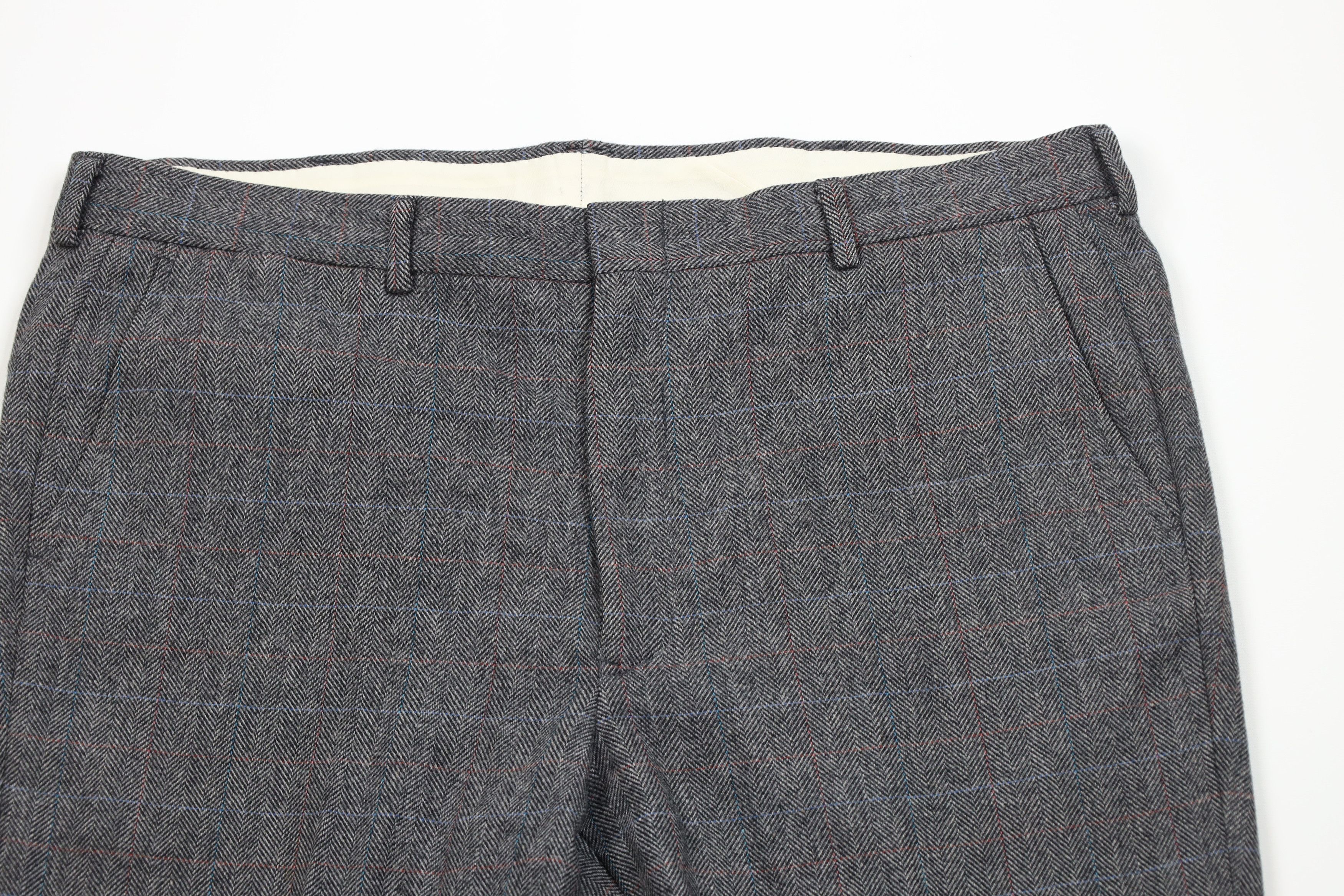 Vintage Vintage 70s Streetwear Herringbone Wide Leg Chino Pants USA Size US 40 / EU 56 - 2 Thumbnail