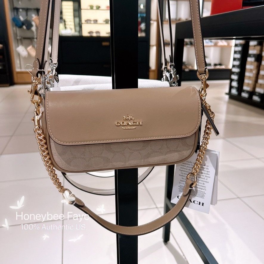Coach Hadley Convertible Crossbody Bag With Signature Canvas